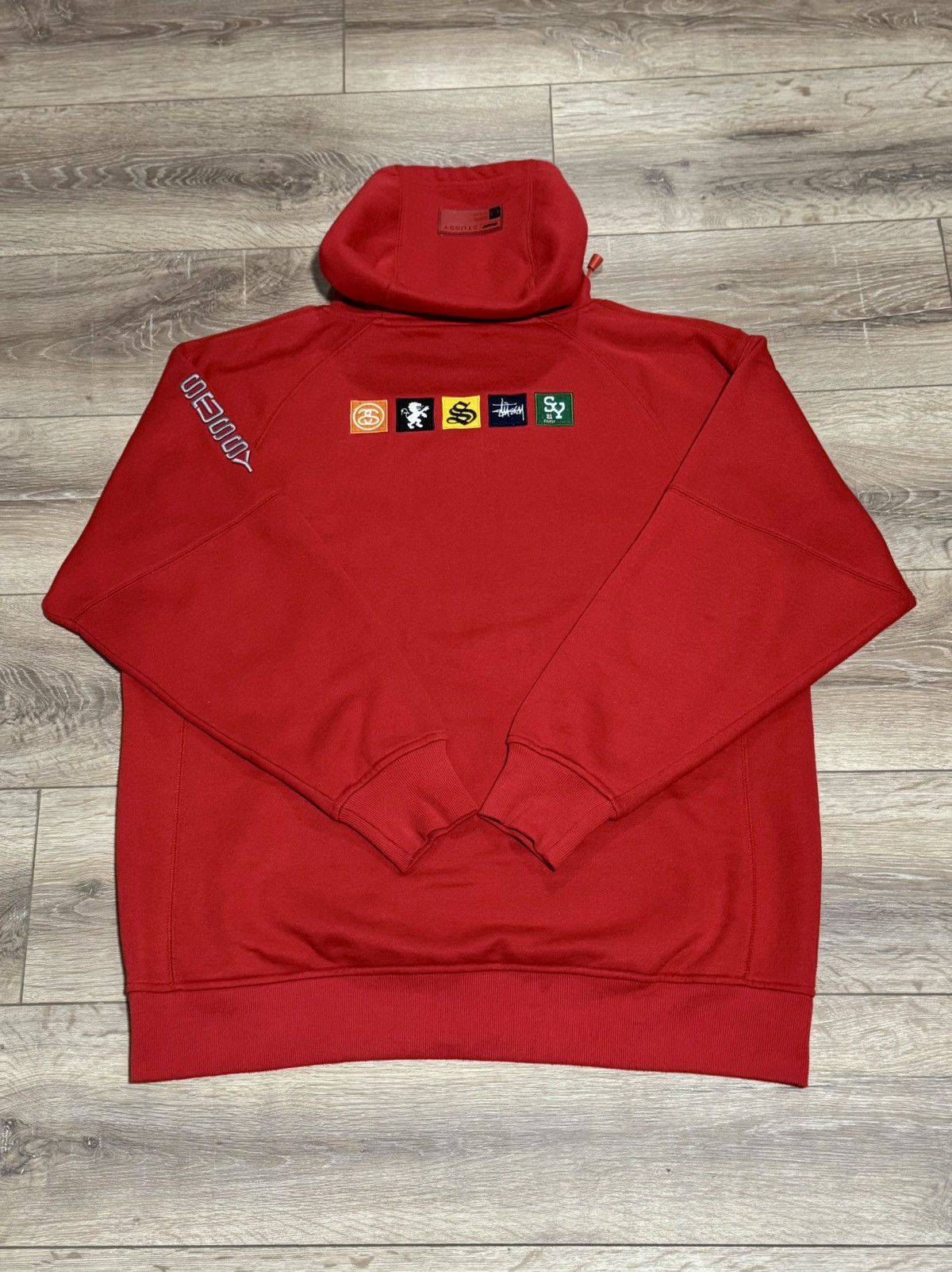 Stussy Authentic Stüssy Workwear Hoodie - Archive / Y2K Era - Red Size US XL / EU 56 / 4 - 5 Thumbnail