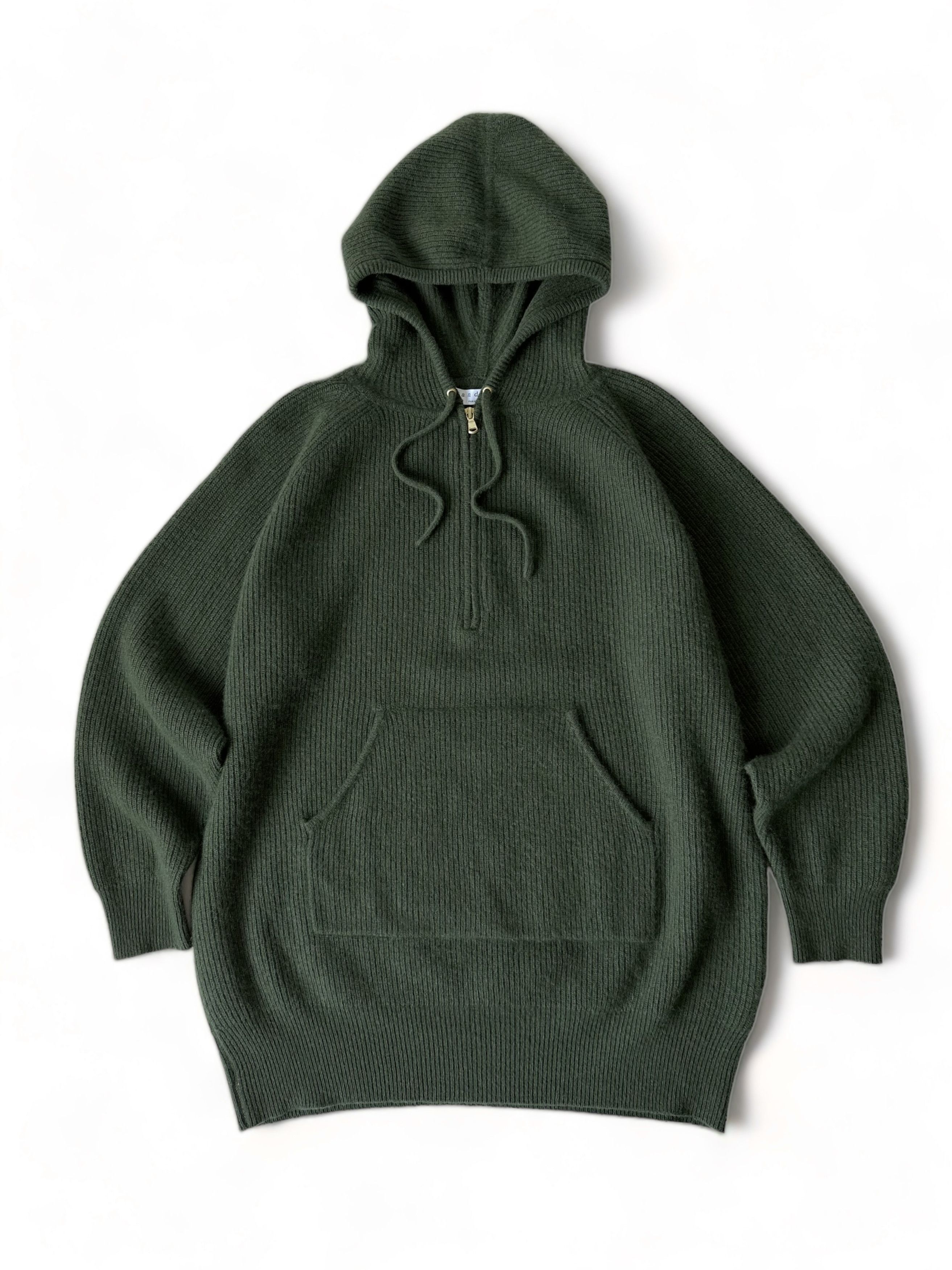 Sandro Paris Knit Cashmere Merino Wool Hooded Sweater M/US6