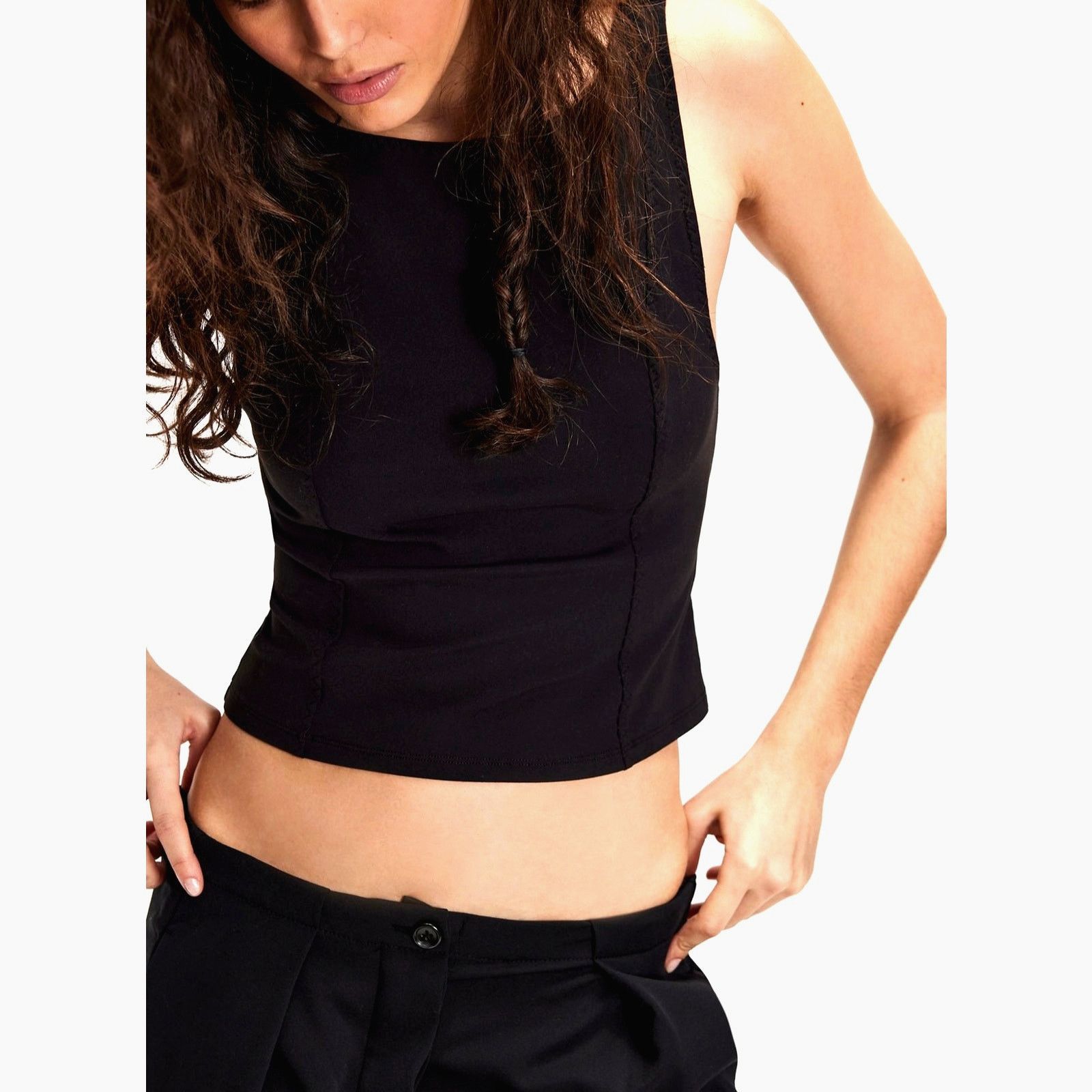 Free People Free People Just Getting Started Muscle Tank Black Size XL Size XL / US 12-14 / IT 48-50 - 4 Thumbnail