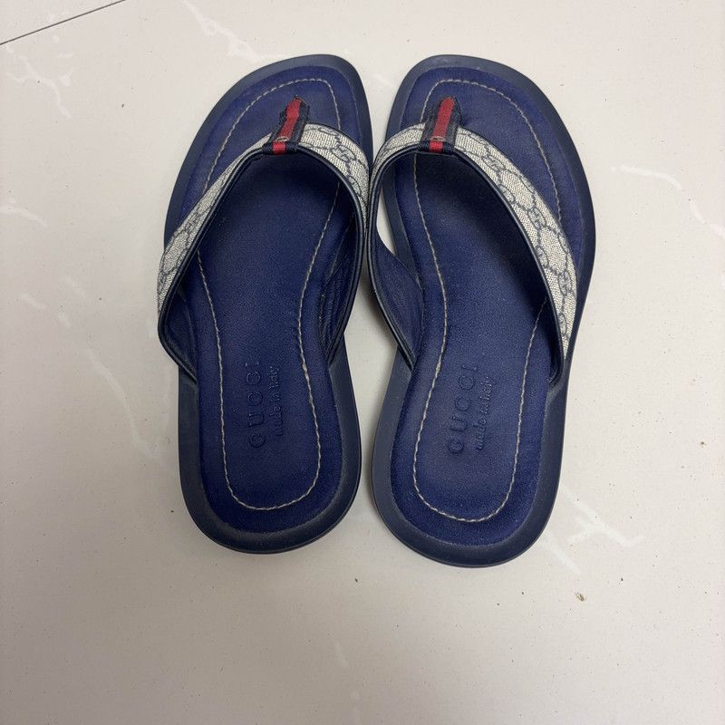 Gucci Gucci Stylish Blue Casual Flip Flops - Size US 8 / EU 41 - 3 Thumbnail
