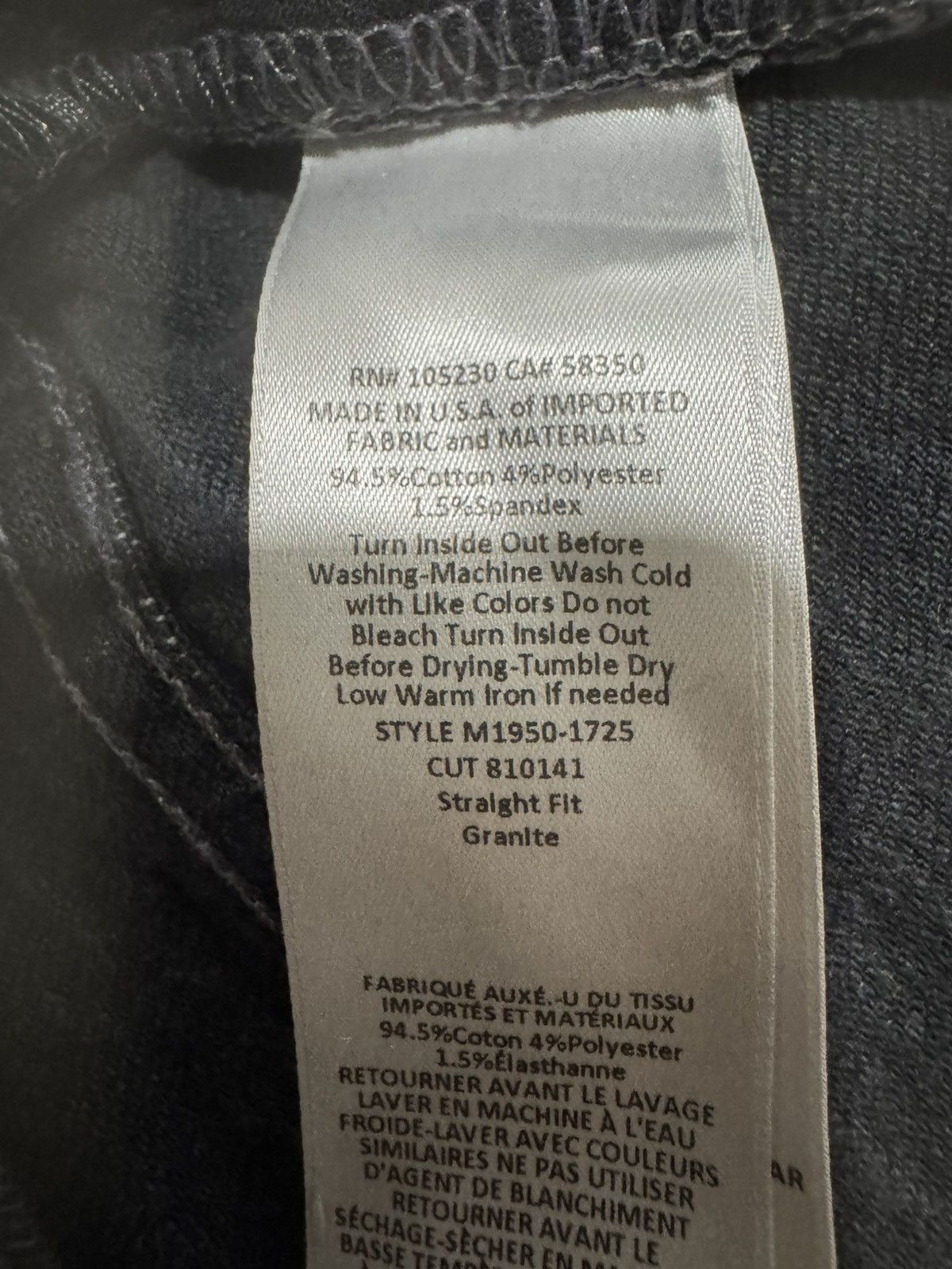 Current/Elliot Straight fit denim in granite. Size US 31 - 8 Thumbnail
