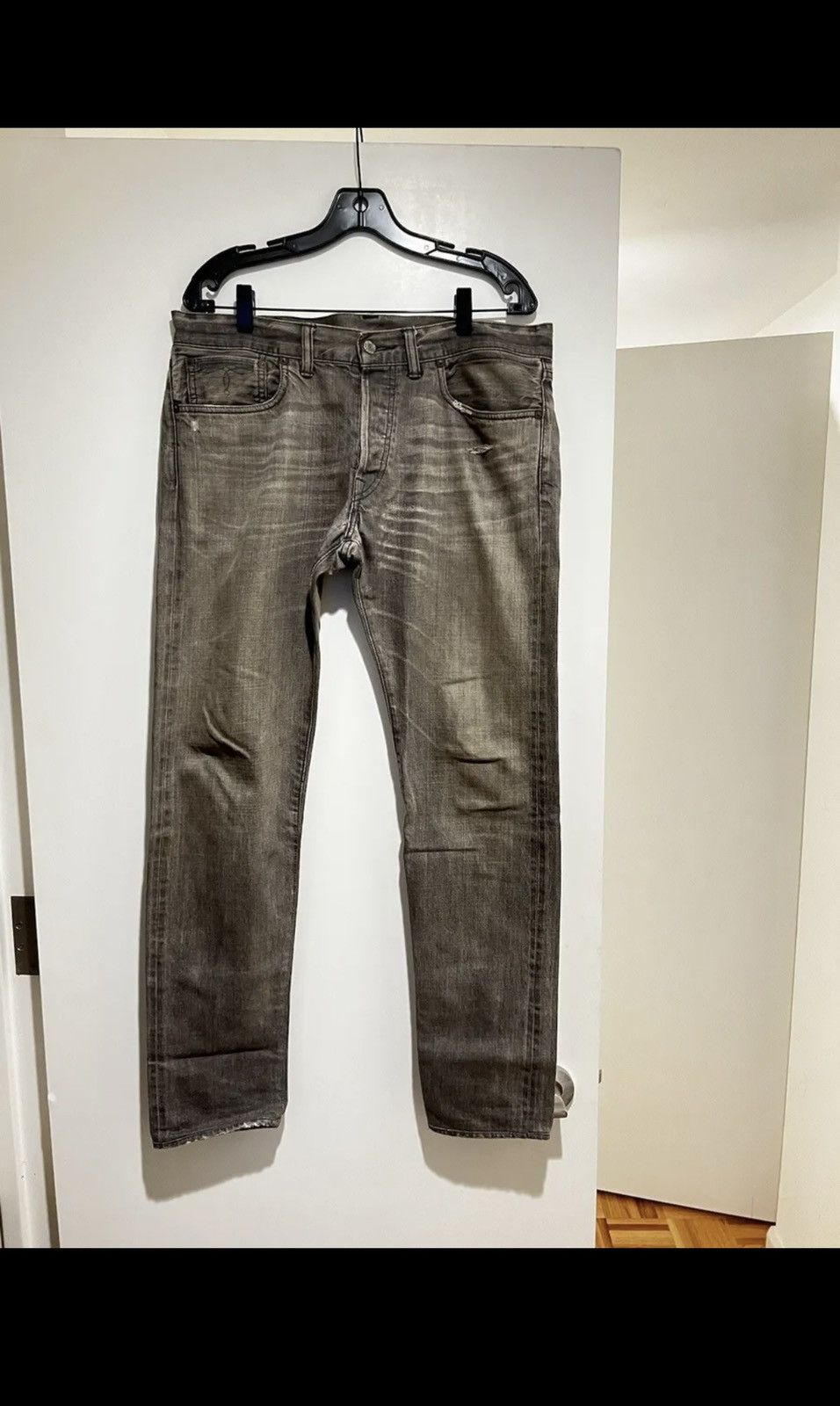 RRL DOUBLE RL Slim jeans size 33/32 japan woven salvaged