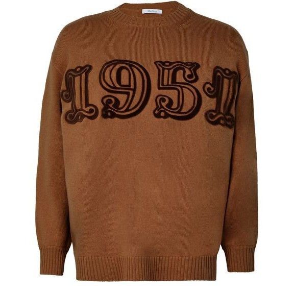MAX MARA Fido Round Neck Brown Sweater New & Authentic (Wome