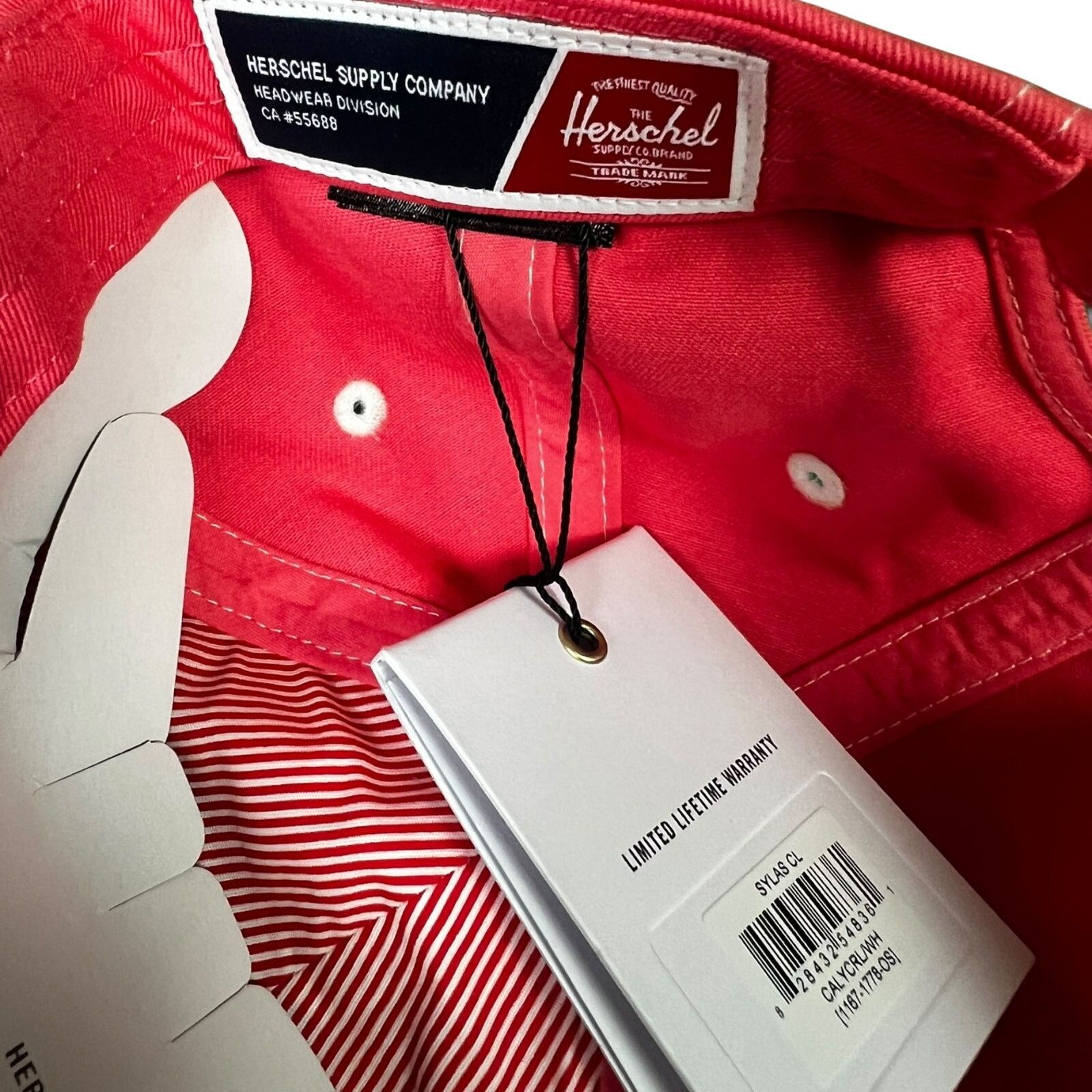 Herschel Supply Co. Herschel Supply Co Men's Strapback Hat Cap Salmon Coral NEW Size ONE SIZE - 9 Thumbnail