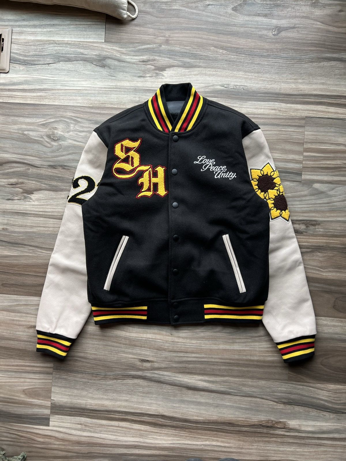 Other Soft Hearts 2022 Varsity Jacket Sunflower Rare Size US M / EU 48-50 / 2 - 1 Thumbnail