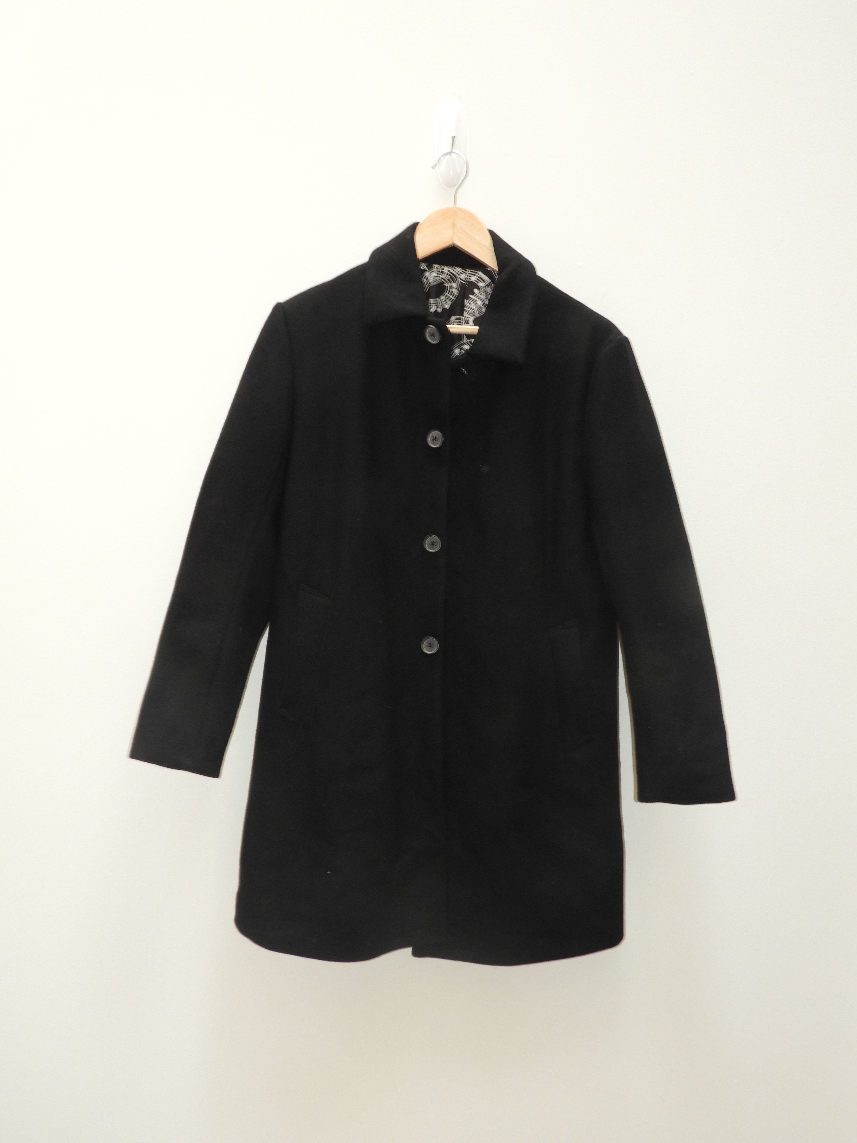 Number (N)ine NUMBER (N)INE Black Bal-Collar Coat Size US M / EU 48-50 / 2 - 1 Thumbnail