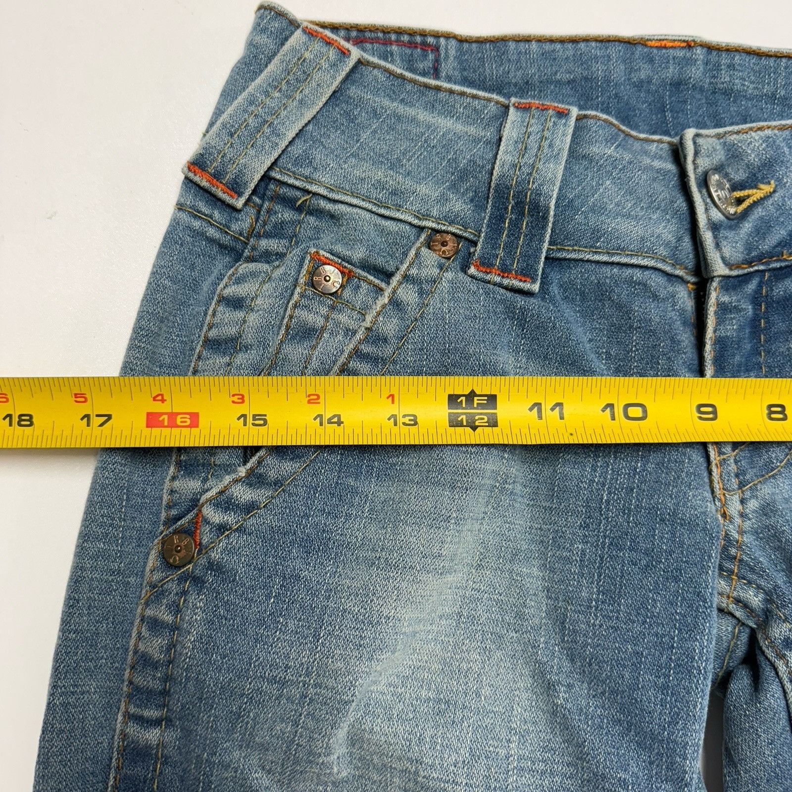 True Religion True Religion Jeans Womens 26 (28x30) Blue Made in USA RN 11 Size 26" / US 2 / IT 38 - 11 Thumbnail