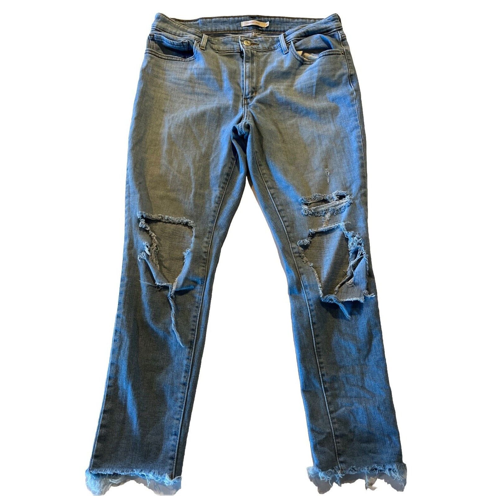 Levi's Levi’s 711 Jeans 32x27 Blue Skinny Ankle Mid Rise Stretch Size 32" / US 10 / IT 46 - 1 Thumbnail