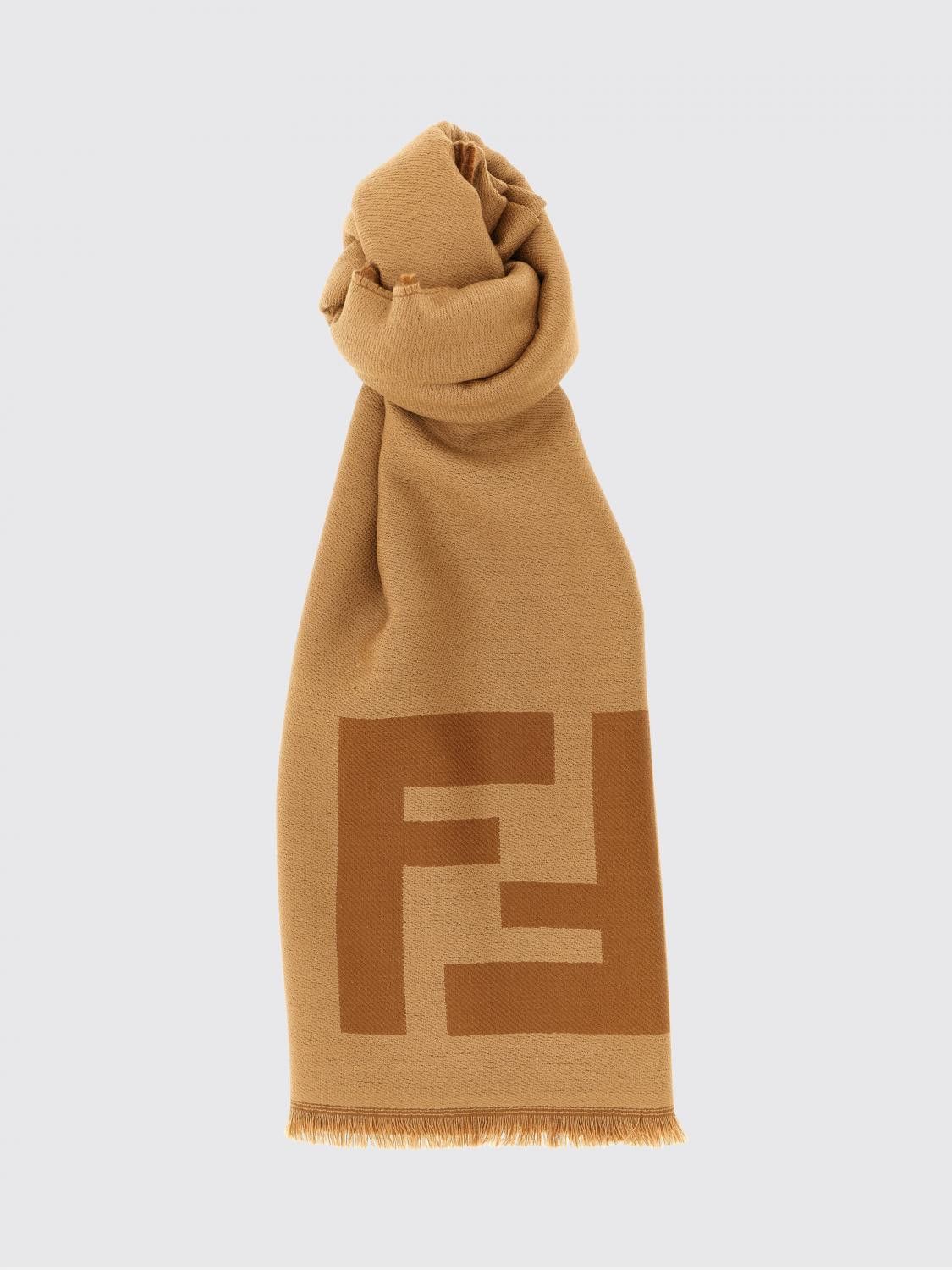 Fendi Fendi Scarf Men Brown Size ONE SIZE - 1 Thumbnail