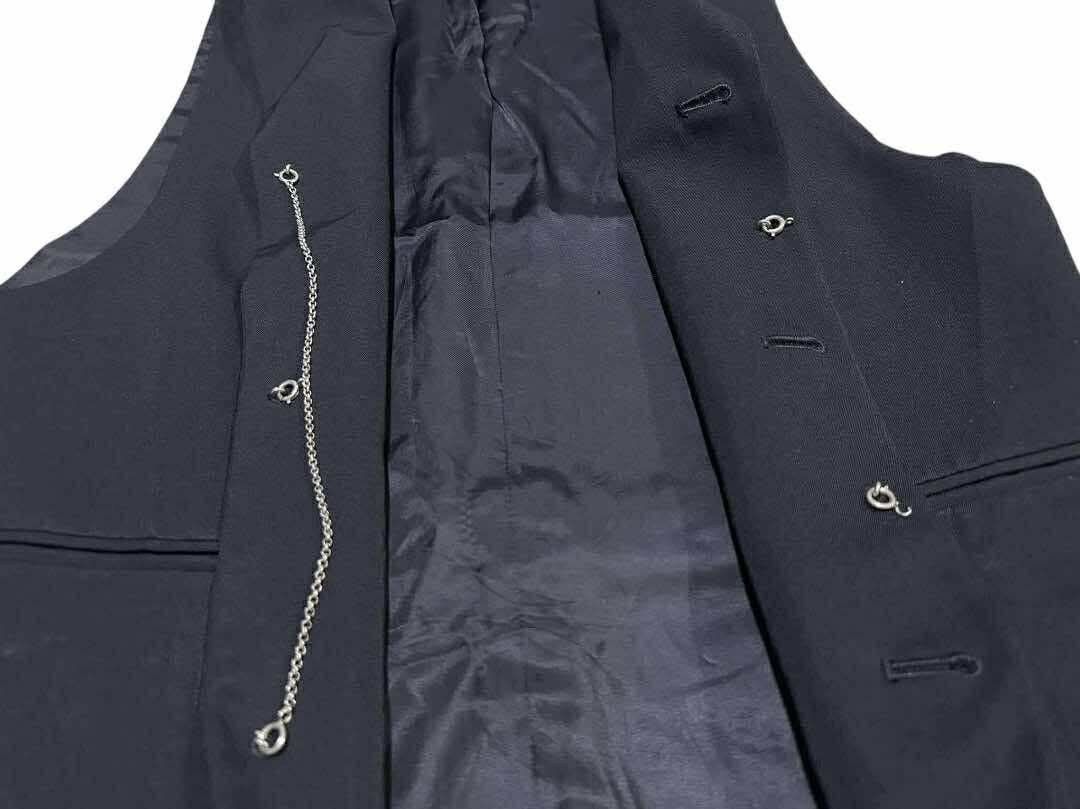 Yohji Yamamoto 🔥Vintage LQ Yohji Yamamoto Tuxedo Vest Chain Crazy Buttons Size US S / EU 44-46 / 1 - 3 Thumbnail