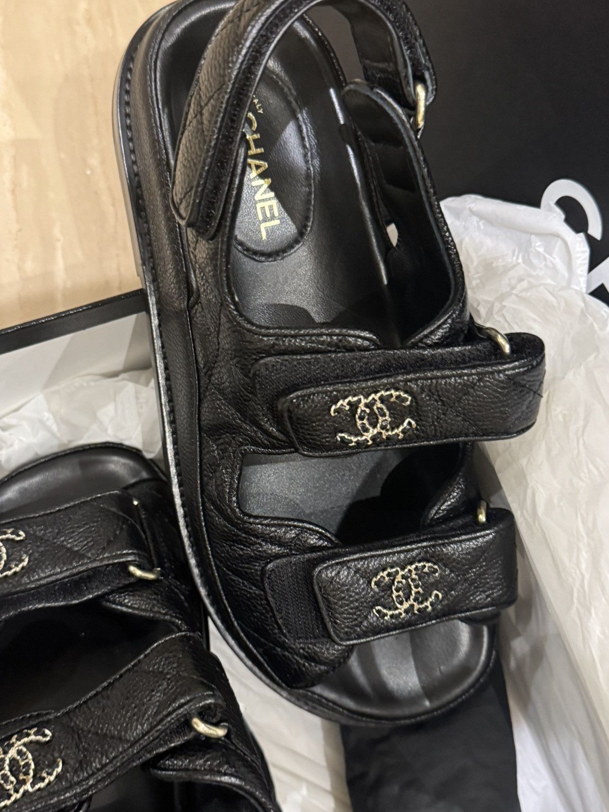 Chanel Dad sandals Size US 6 / IT 36 - 7 Thumbnail