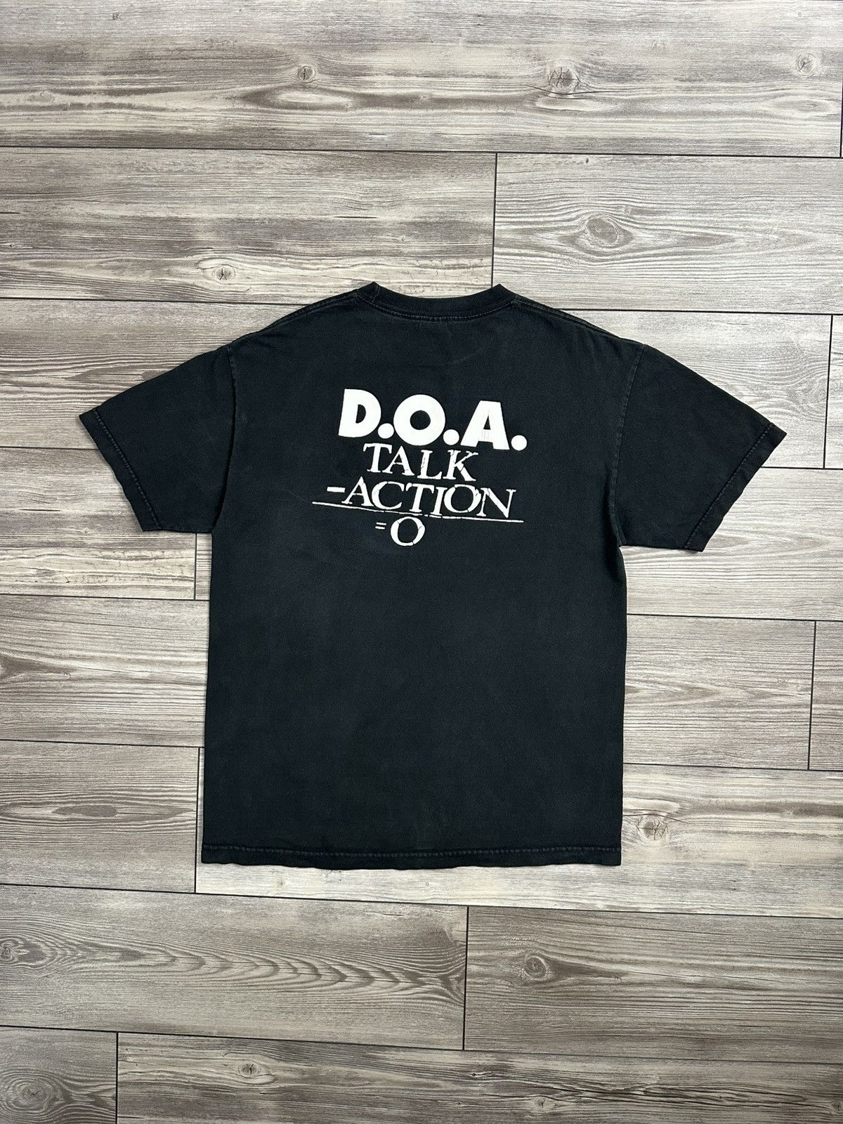 Band Tees × Vintage Vintage Y2K D.O.A. Punk Band T Shirt Grunge Size US L / EU 52-54 / 3 - 2 Thumbnail