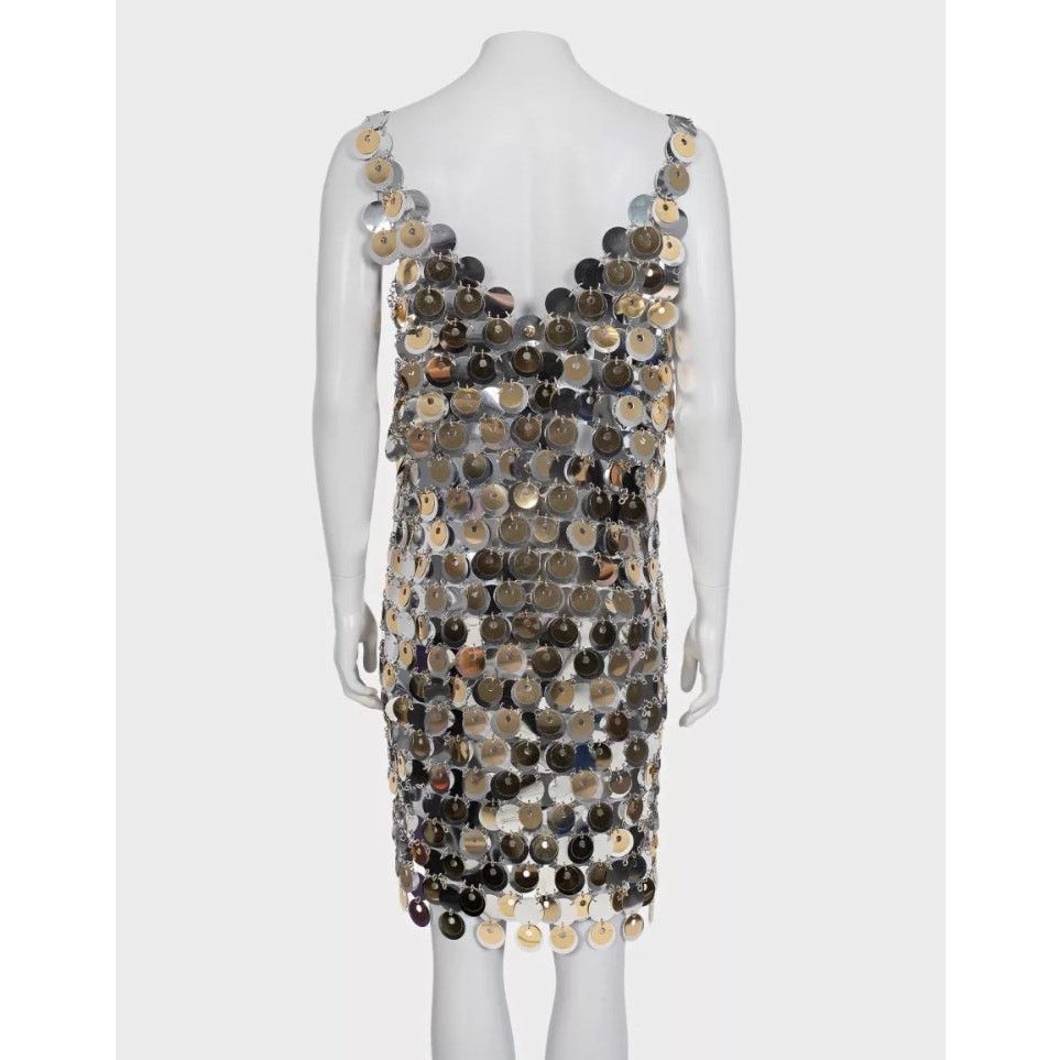 Paco Rabanne Paco Rabanne x H&M Silver Metal Dress - Size XL Size XL / US 12-14 / IT 48-50 - 3 Thumbnail