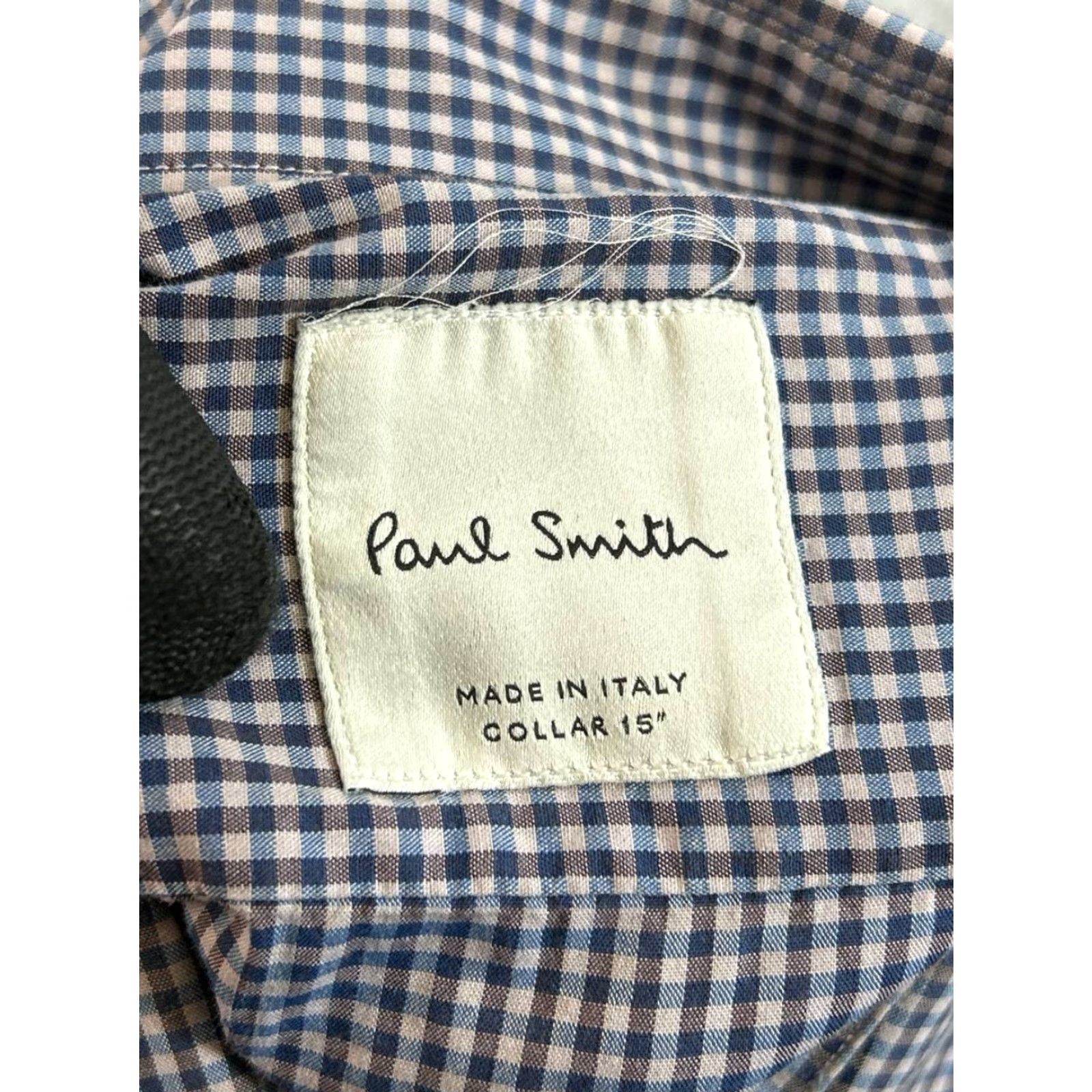 Paul Smith Paul Smith Shirt Mens L Blue Cotton Button-Up Size US L / EU 52-54 / 3 - 3 Thumbnail