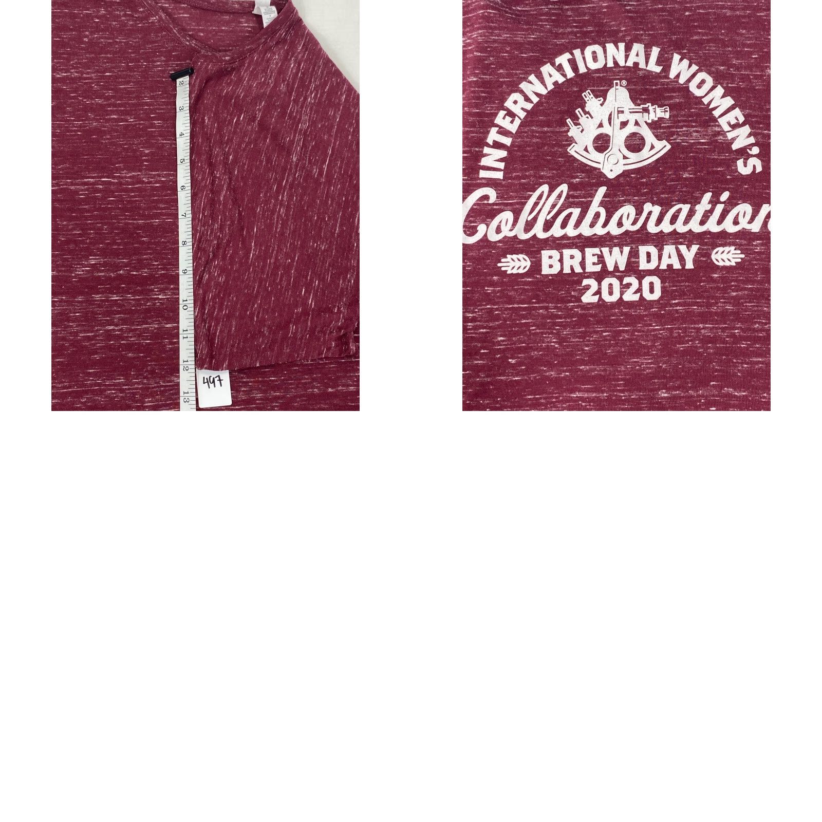 Vintage Ballast Point Ballast Point Brewing International Women's T-Shirt S burgundy Cap Sleeve Short Sleeve Off the Shoulder 2020 Basic Beer Brewing Asian? Size S / US 4 / IT 40 - 8 Thumbnail