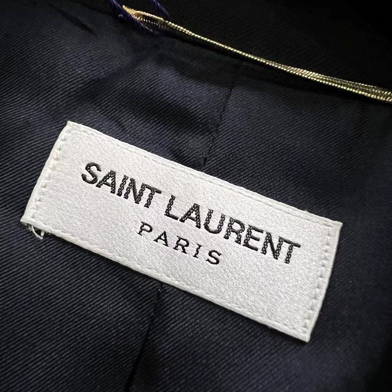 Other Saint Laurent Gold Embroidered Court Blazer- Size US M / EU 48-50 / 2 - 3 Thumbnail