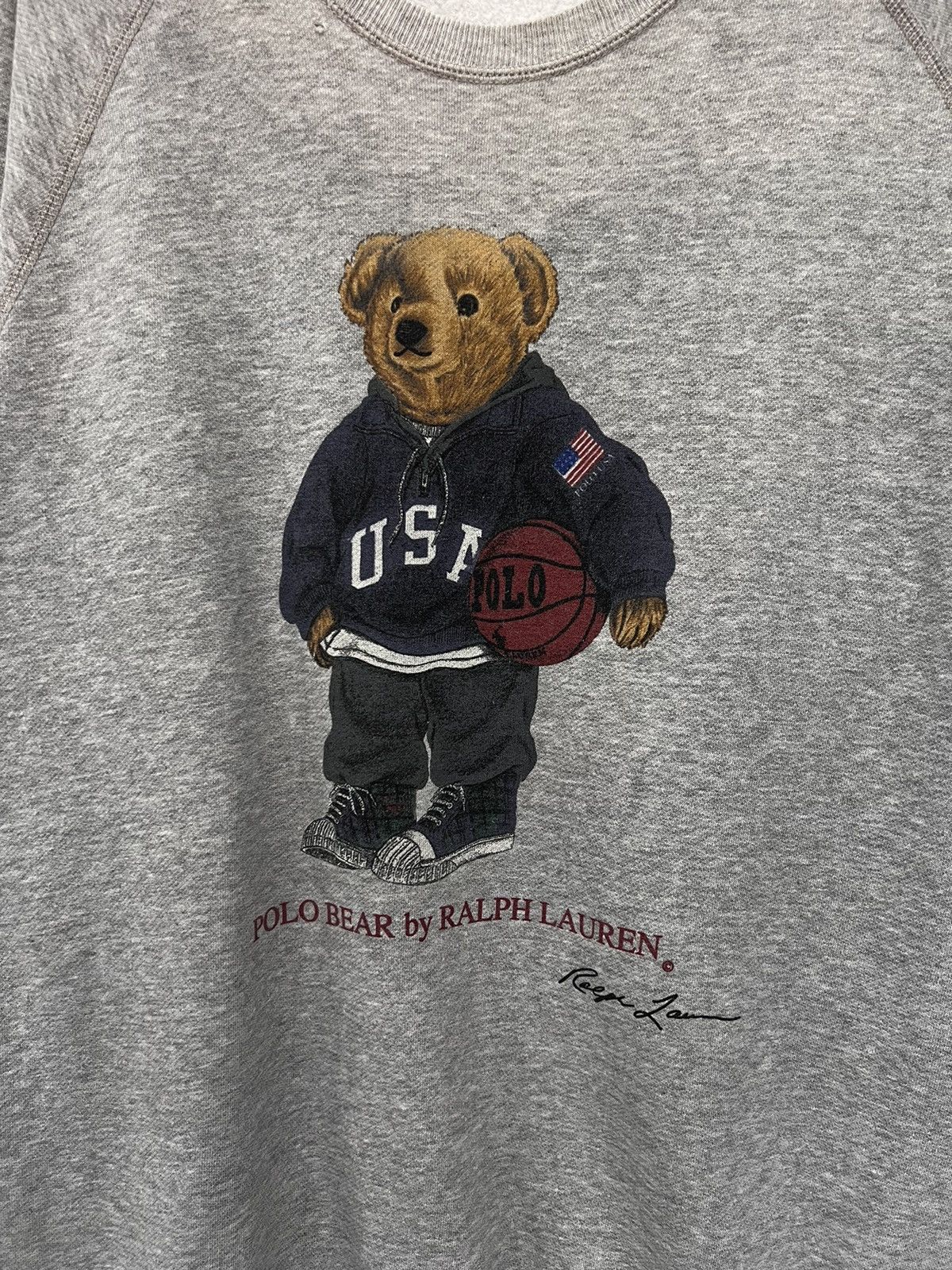 Polo Ralph Lauren 🔥 Vintage Polo Bear Ralph Lauren Round neck Sweatshirt - S Size US M / EU 48-50 / 2 - 5 Thumbnail
