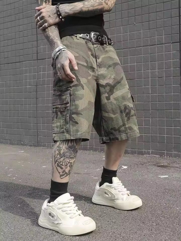 VIBE DRIP cargo Camo shorts jorts RETRO Size US 31 - 5 Thumbnail