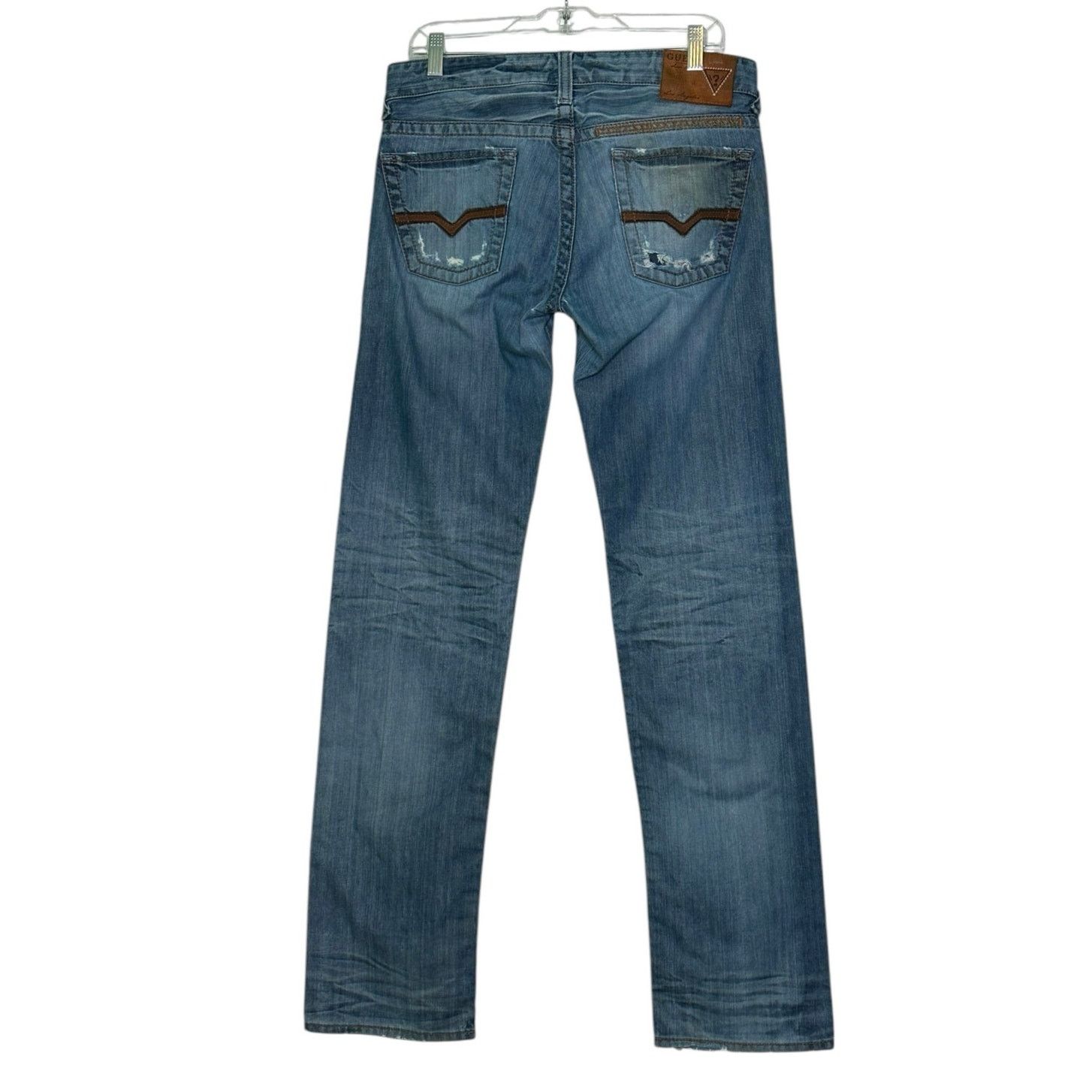 Guess GUESS Rebel Regular Studded Distressed Jeans size 30 Size US 30 / EU 46 - 2 Thumbnail