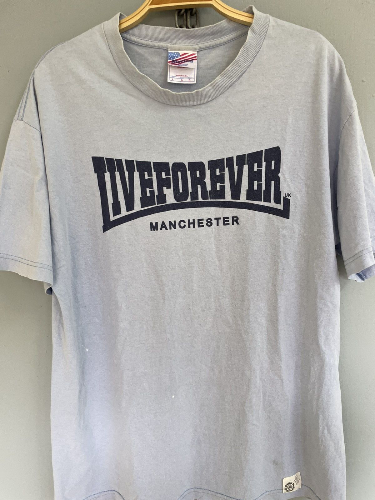 Band Tees Vintage Y2K Oasis Liveforever Manchester band t shirt Size US L / EU 52-54 / 3 - 3 Thumbnail