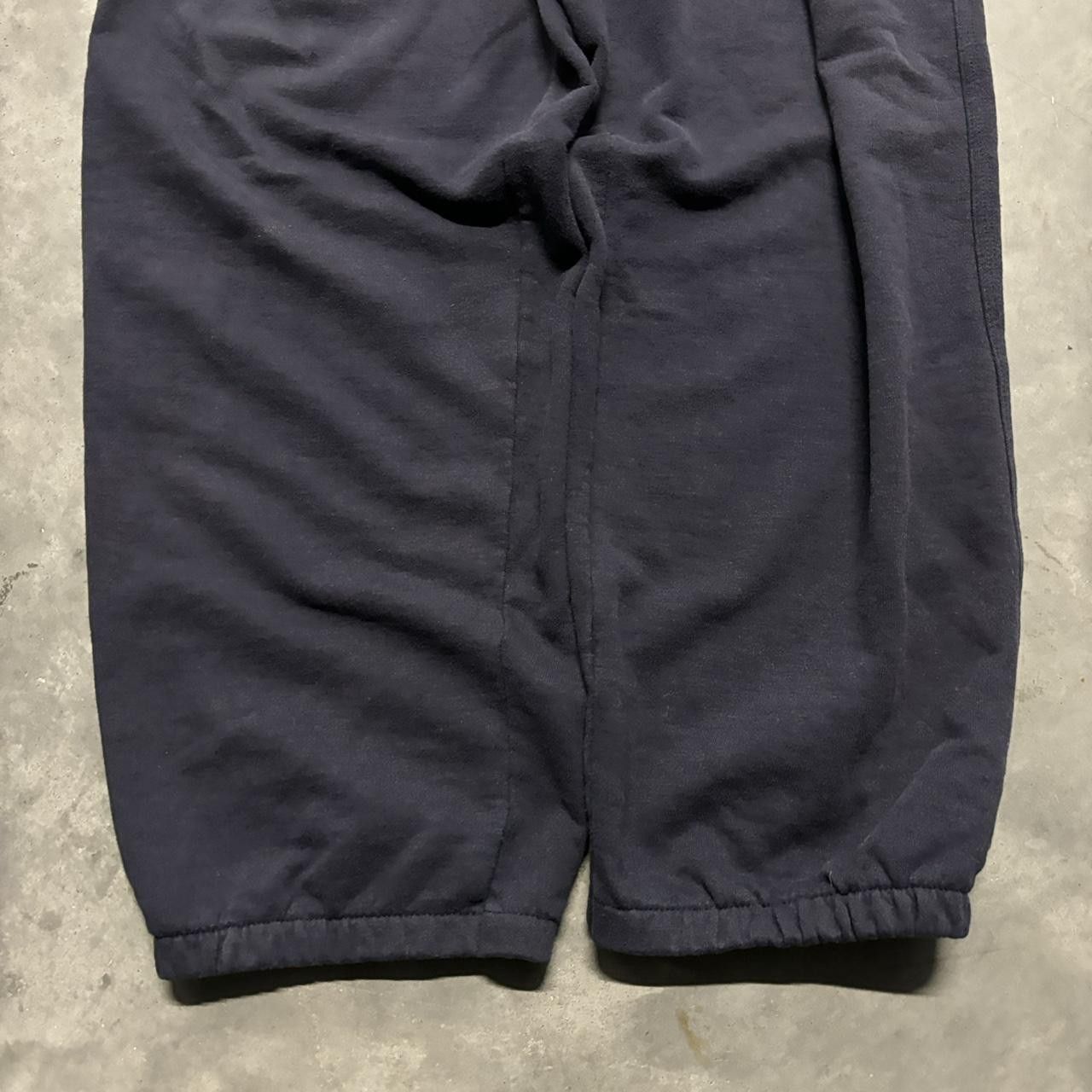 Japanese Brand × Vintage Crazy Vintage Y2K/2000s Navy Blue Skater Essential Sweatpants! Size US 32 / EU 48 - 5 Thumbnail