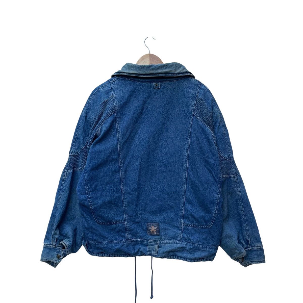 Indigo × J.FitzPatrick × Japanese Brand 💥Vintage Fittz Indigo Denim Bomber Jacket Size US M / EU 48-50 / 2 - 2 Thumbnail