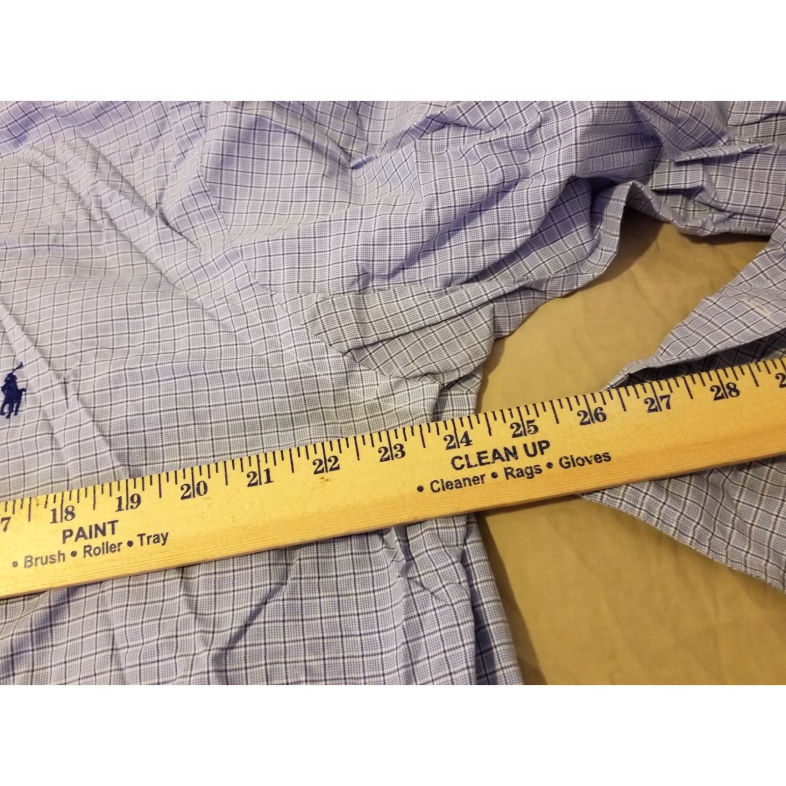Polo Ralph Lauren Polo Ralph Lauren Dress Shirt Mens 16 1/2 34 35 Button Cotton Blue Size 46R - 5 Thumbnail