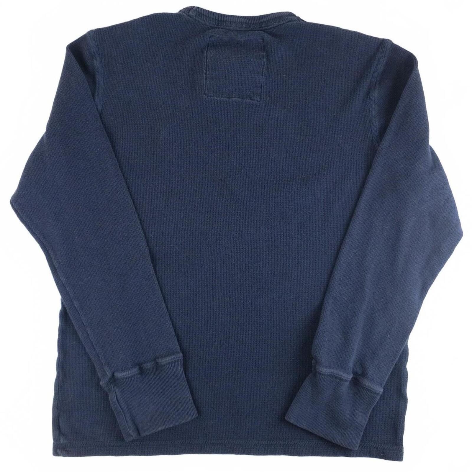 American Eagle Outfitters American Eagle Navy Blue Waffle Knit Long Sleeve Shirt Sz M Size US M / EU 48-50 / 2 - 6 Thumbnail