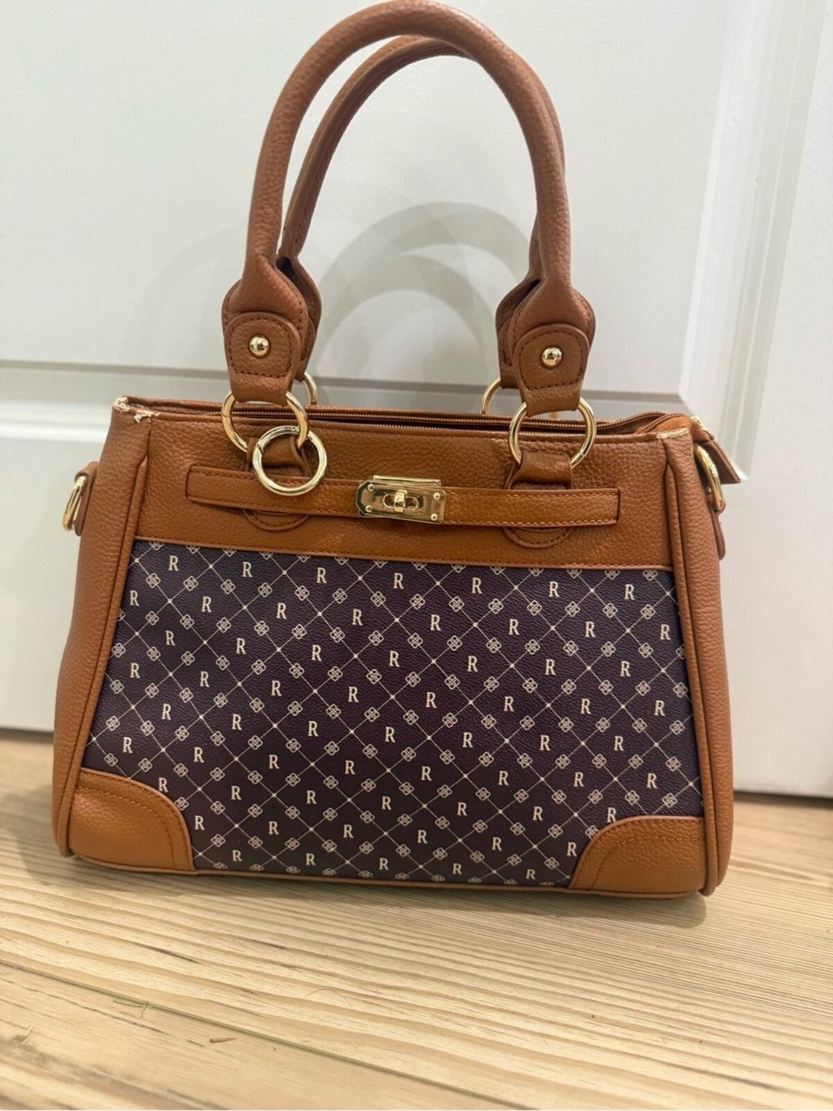 Other Classic Monogram Satchel Handbag in Cognac Brown Size ONE SIZE - 7 Thumbnail