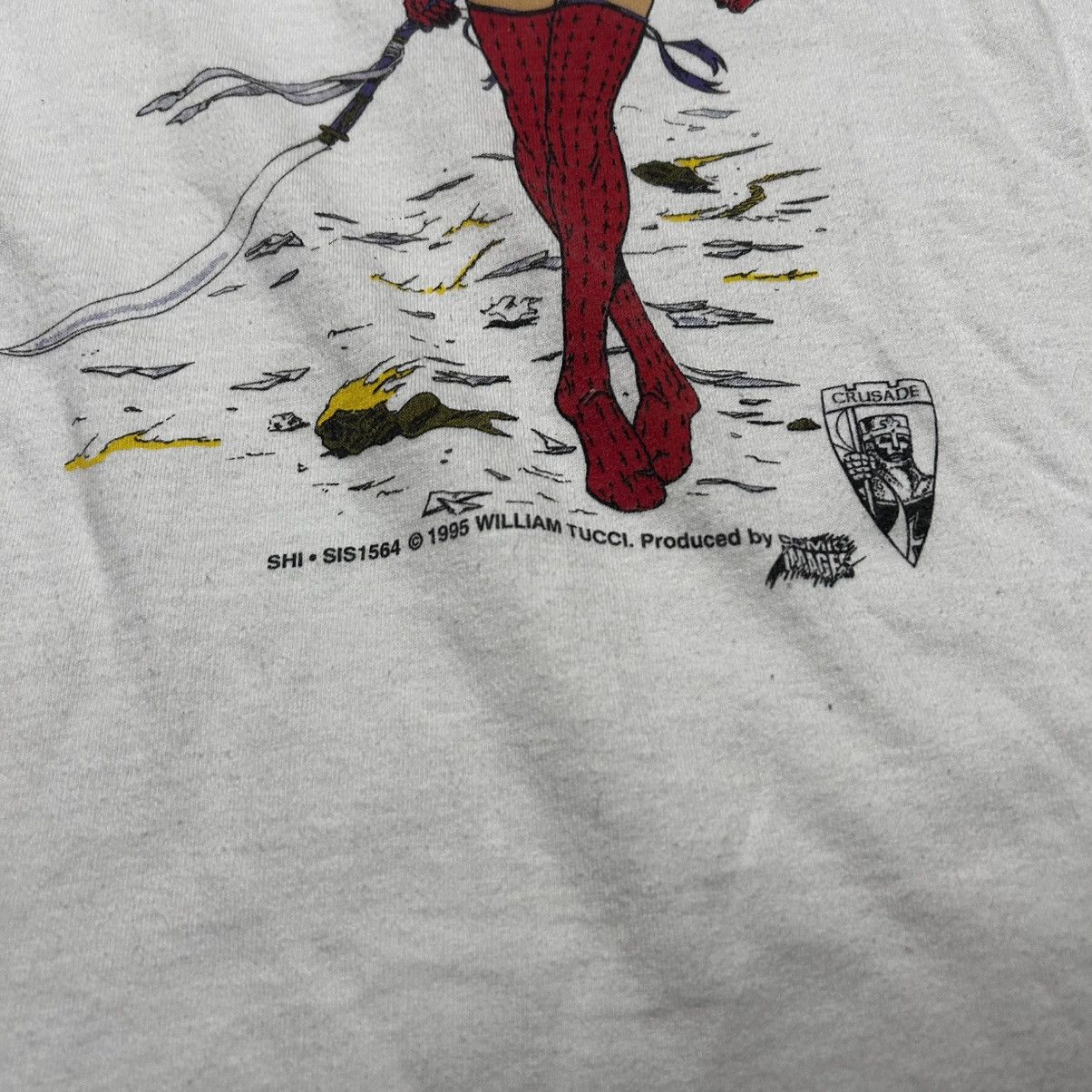Vintage RARE VINTAGE 1996 SHI CRUSADE COMICS T SHIRT SIZE X Size US XL / EU 56 / 4 - 5 Thumbnail