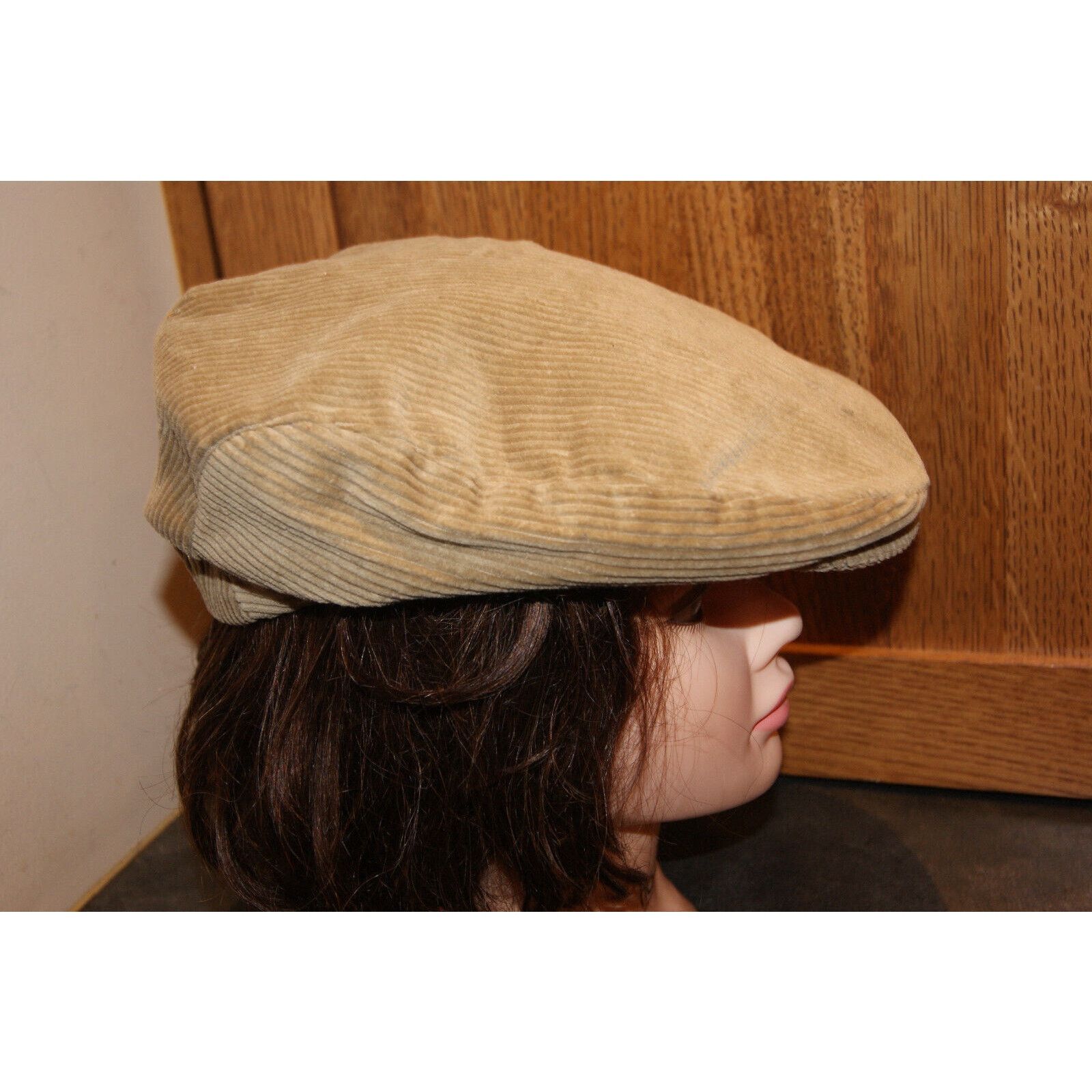 Other VTG Corduroy Cabbie Newsboy Hat Satin Lined Union USA M Size ONE SIZE - 5 Thumbnail