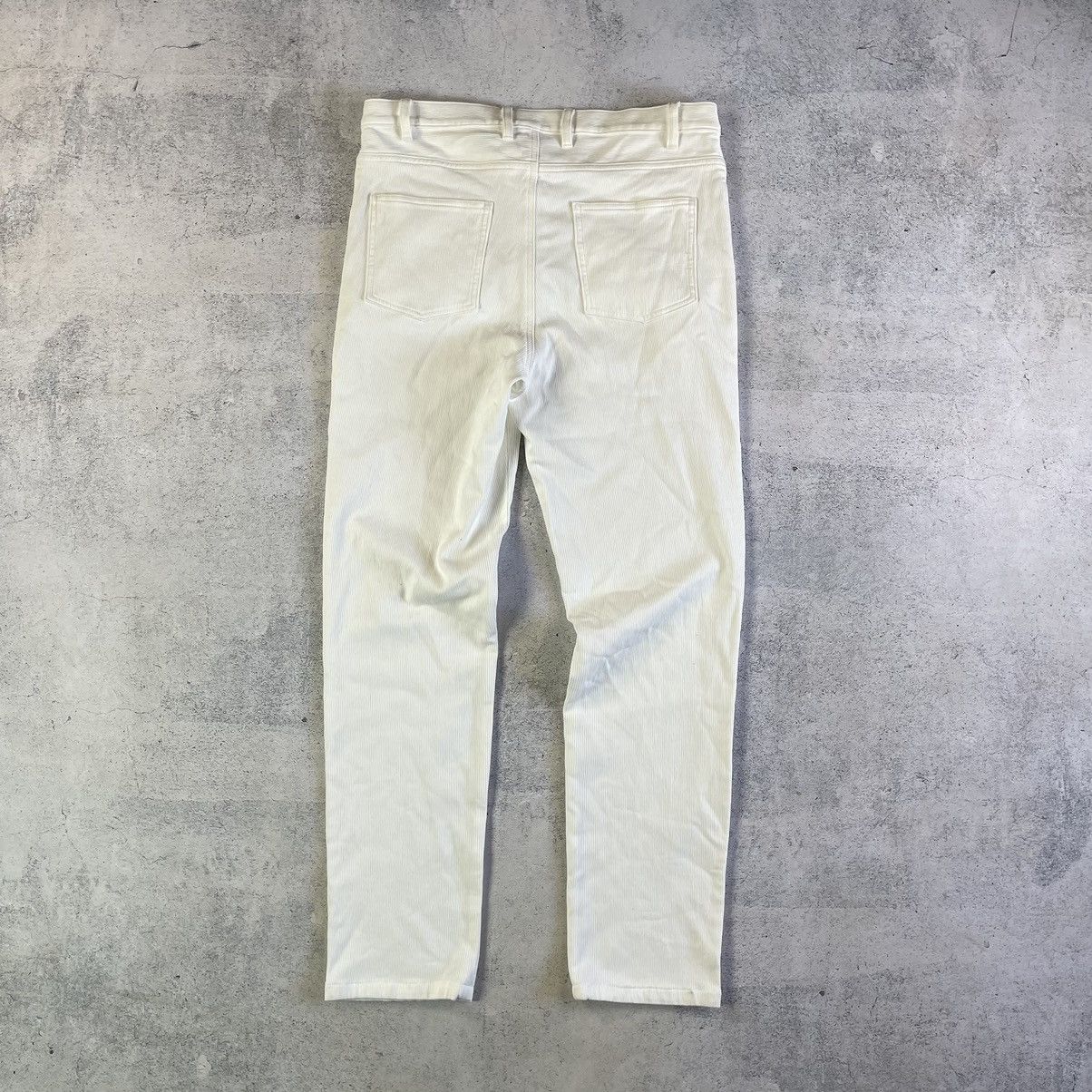 A.P.C. A.P.C. Rue Madame Paris Cream White Stretch Pants Size US 30 / EU 46 - 7 Thumbnail