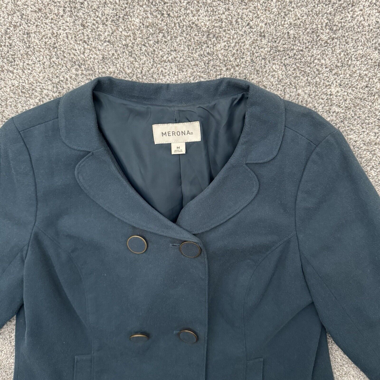 Merona Merona Jacket Womens Medium Double Breasted Office Preppy Size M / US 6-8 / IT 42-44 - 3 Thumbnail