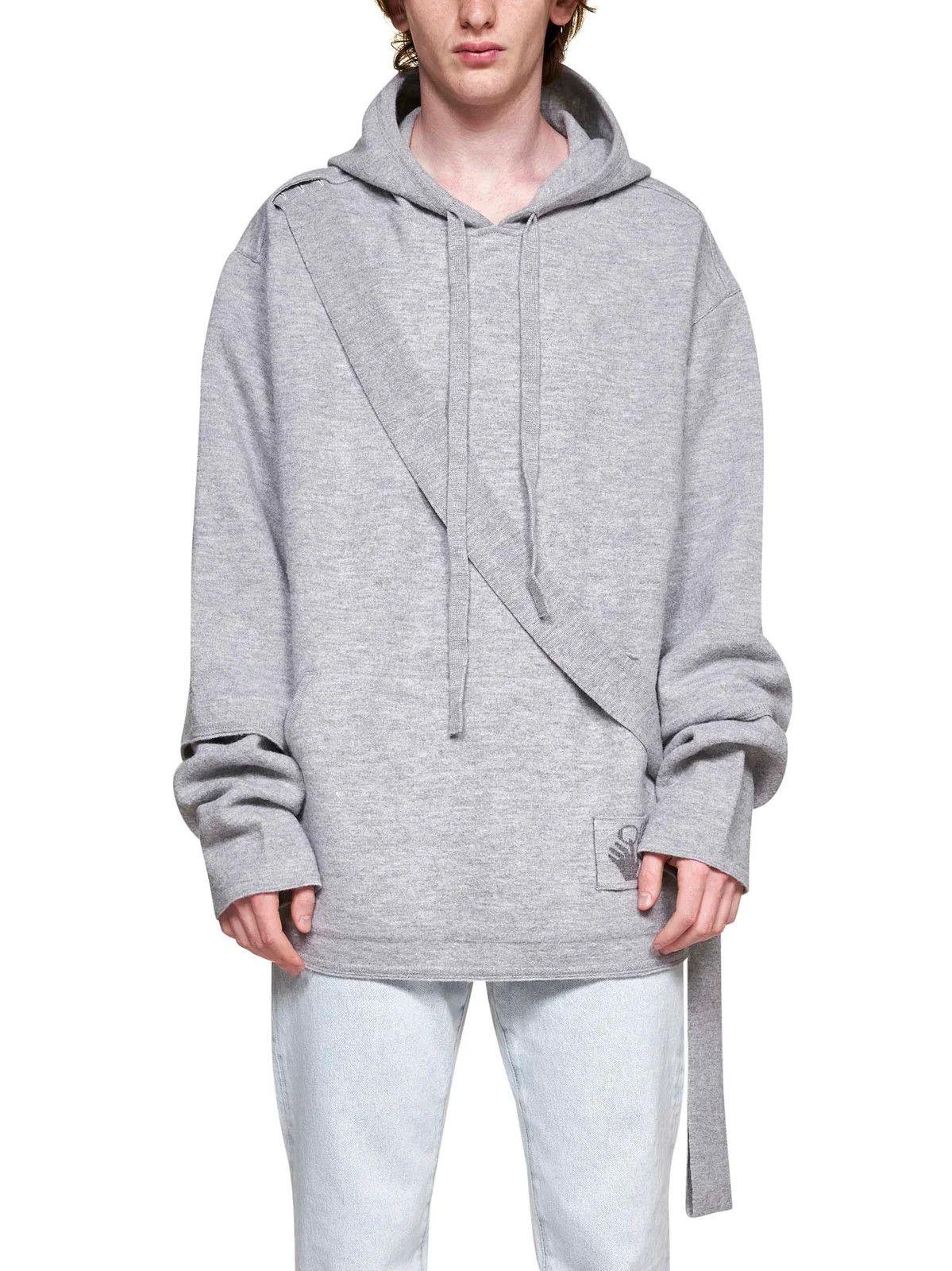 Off-White o1y0325 Logo Hooded Sweater in Grey Size US XS / EU 42 / 0 - 5 Thumbnail