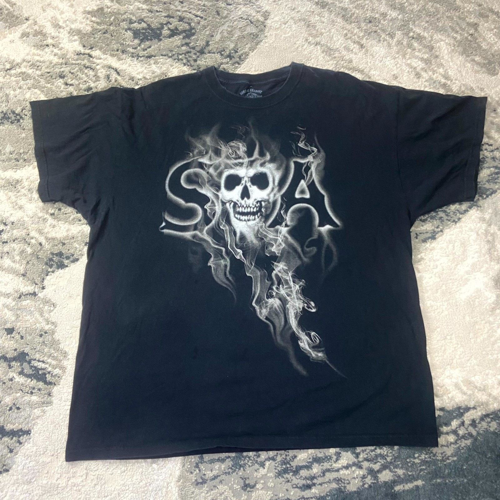 & Other Stories Sons Of Anarchy Y2K Grunge Goth T Shirt Sz 2XL Black Samcro Size US XXL / EU 58 / 5 - 2 Thumbnail