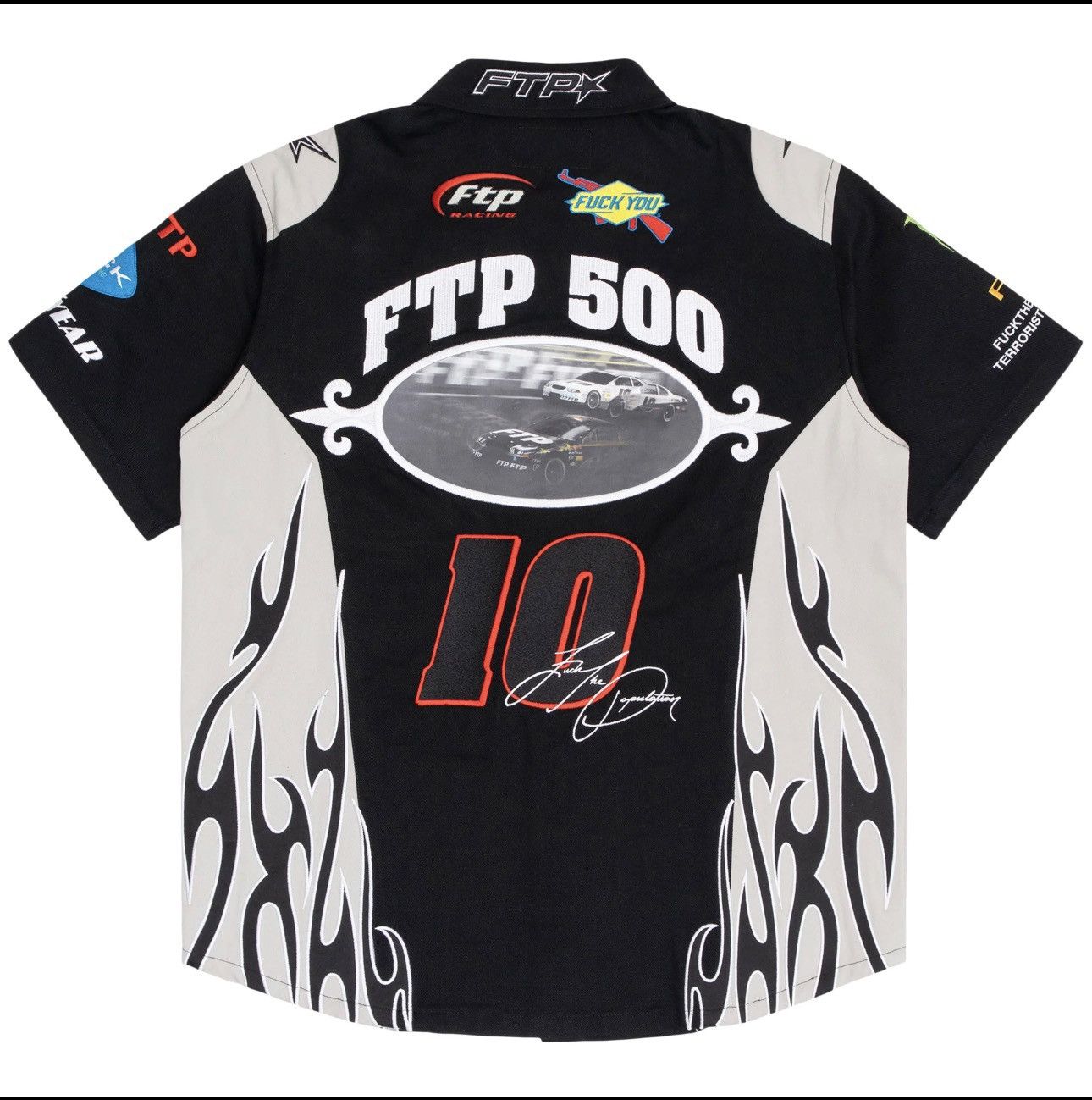 Fuck The Population Raceway button up shirt Size US XL / EU 56 / 4 - 1 Thumbnail