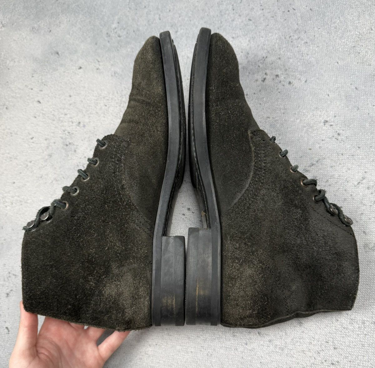 Dsquared2 Dsquared2 Dark Green Suede Lace Up Boots Rugged Military lux Size US 8 / EU 41 - 11 Thumbnail