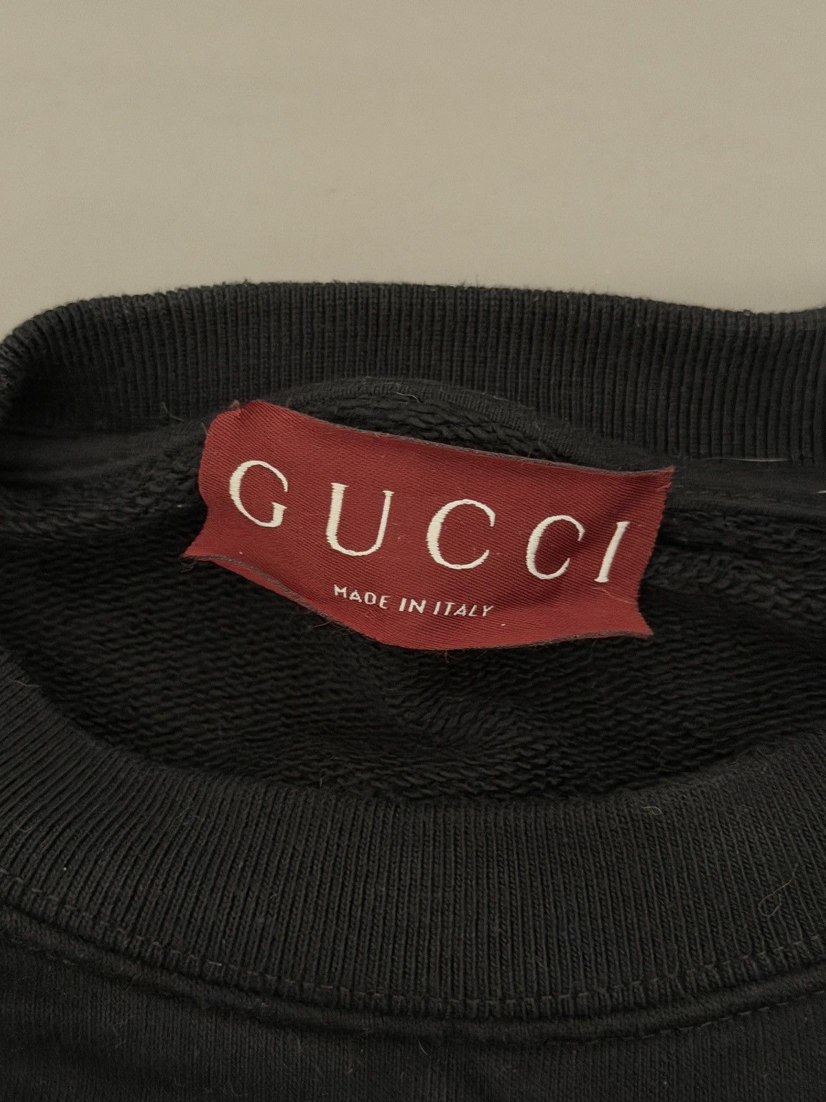Gucci Gucci Logo Sweatshirt Black L Size Size US L / EU 52-54 / 3 - 3 Thumbnail