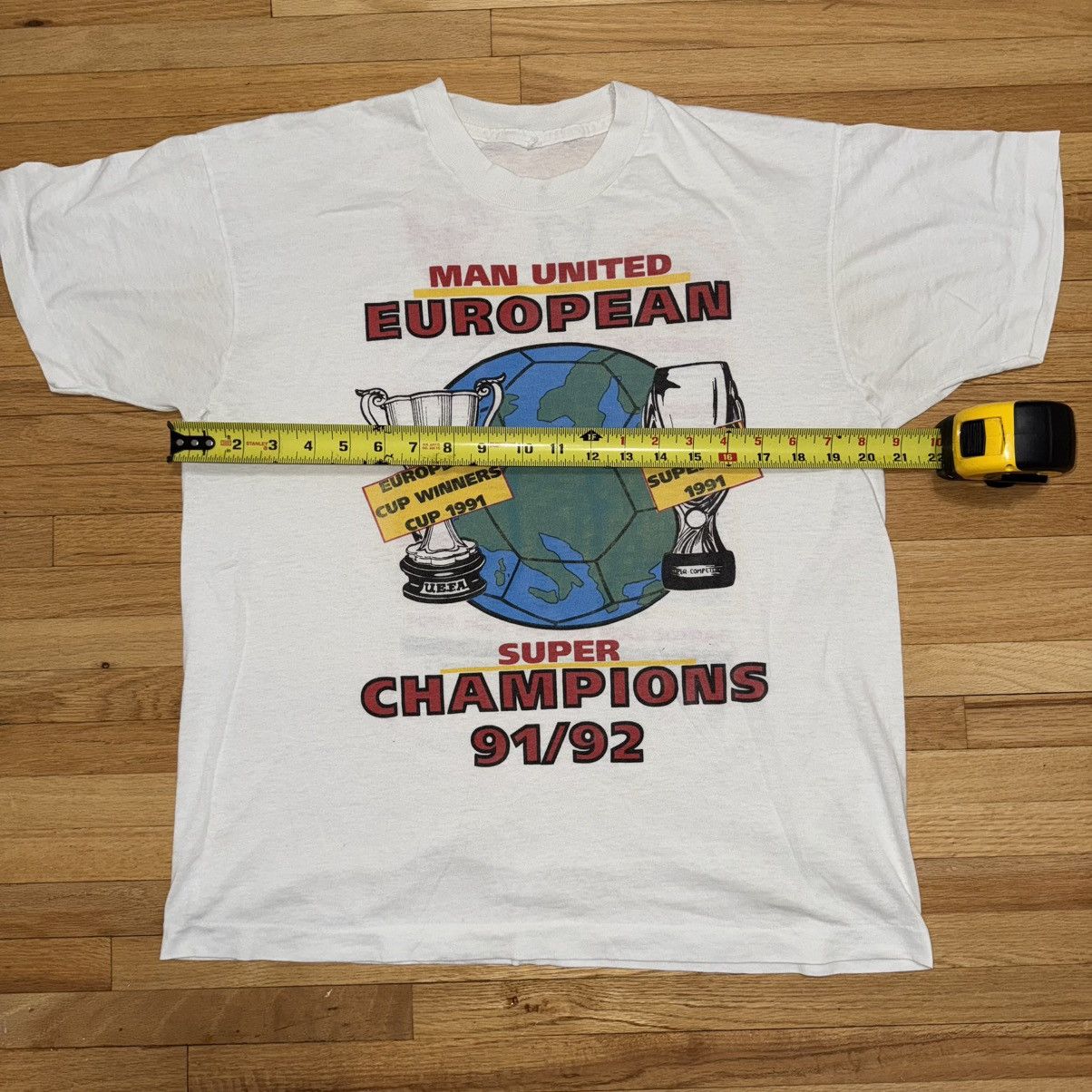 Vintage Manchester United European Championship Winners Shirt 1992 Size US L / EU 52-54 / 3 - 6 Thumbnail