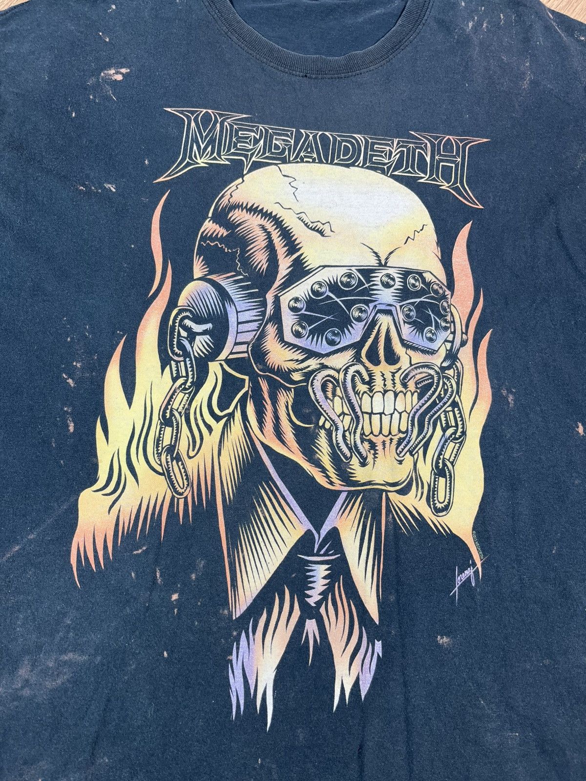 Band Tees Megadeth Distressed 😫 T Shirt Size US XL / EU 56 / 4 - 4 Thumbnail