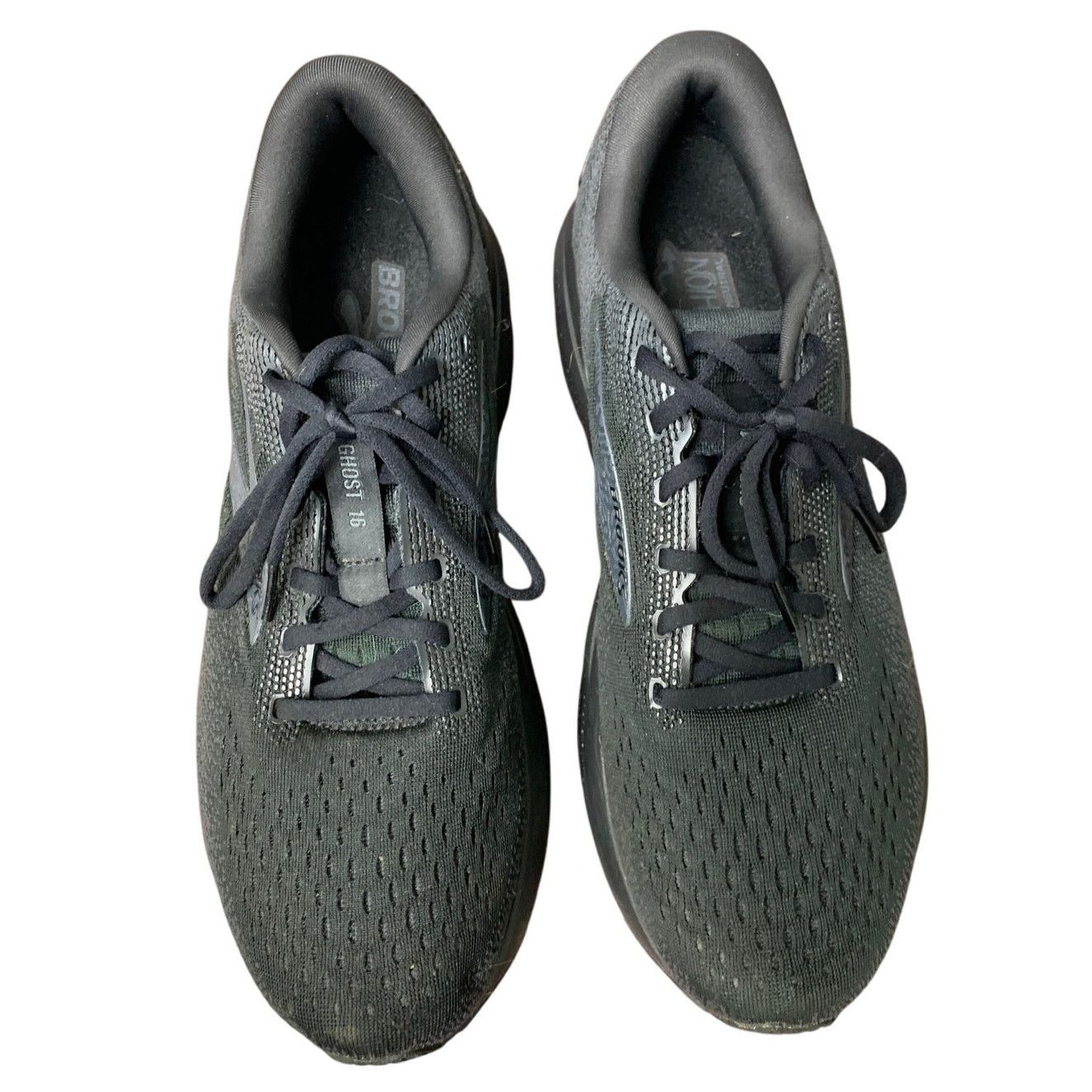Brooks Brooks Mens Size 11.5 Ghost 16 Black Walking Running Shoes Size US 11.5 / EU 44-45 - 8 Thumbnail