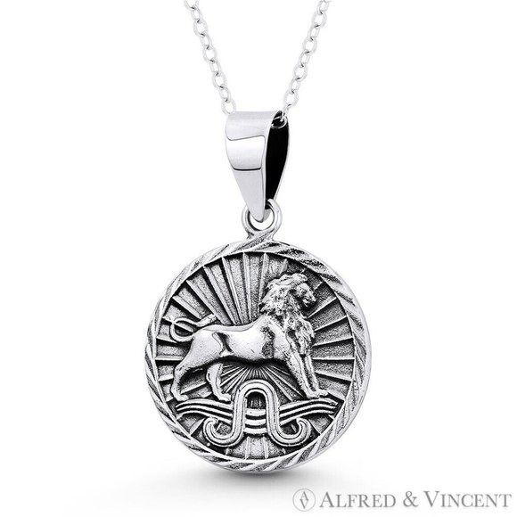 Other Leo Zodiac Sign Circle Astrology Charm Pendant Size ONE SIZE - 1 Preview