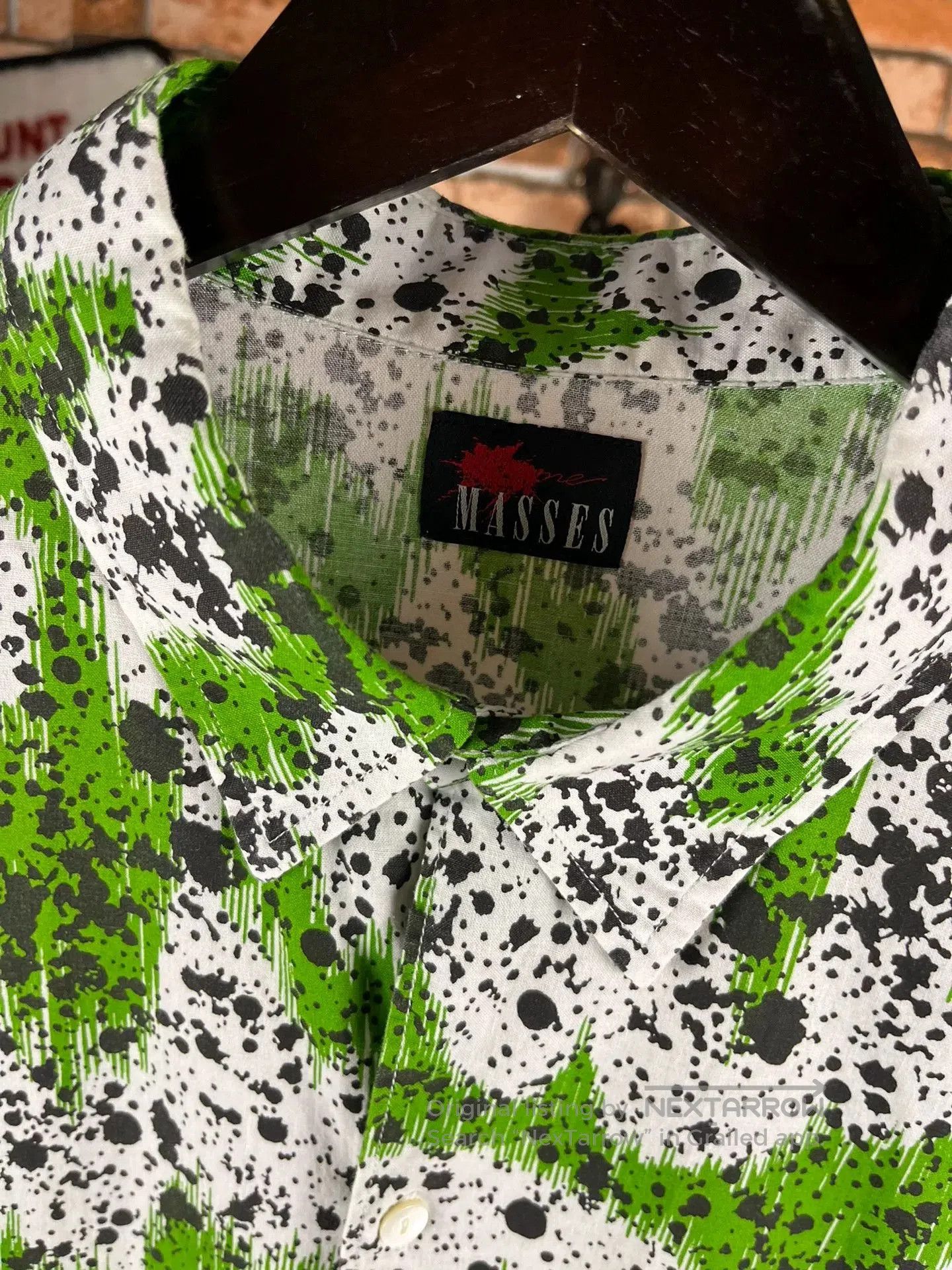 Japanese Brand Stylish Green Graphic Shirt for Casual Looks. Size US M / EU 48-50 / 2 - 3 Thumbnail
