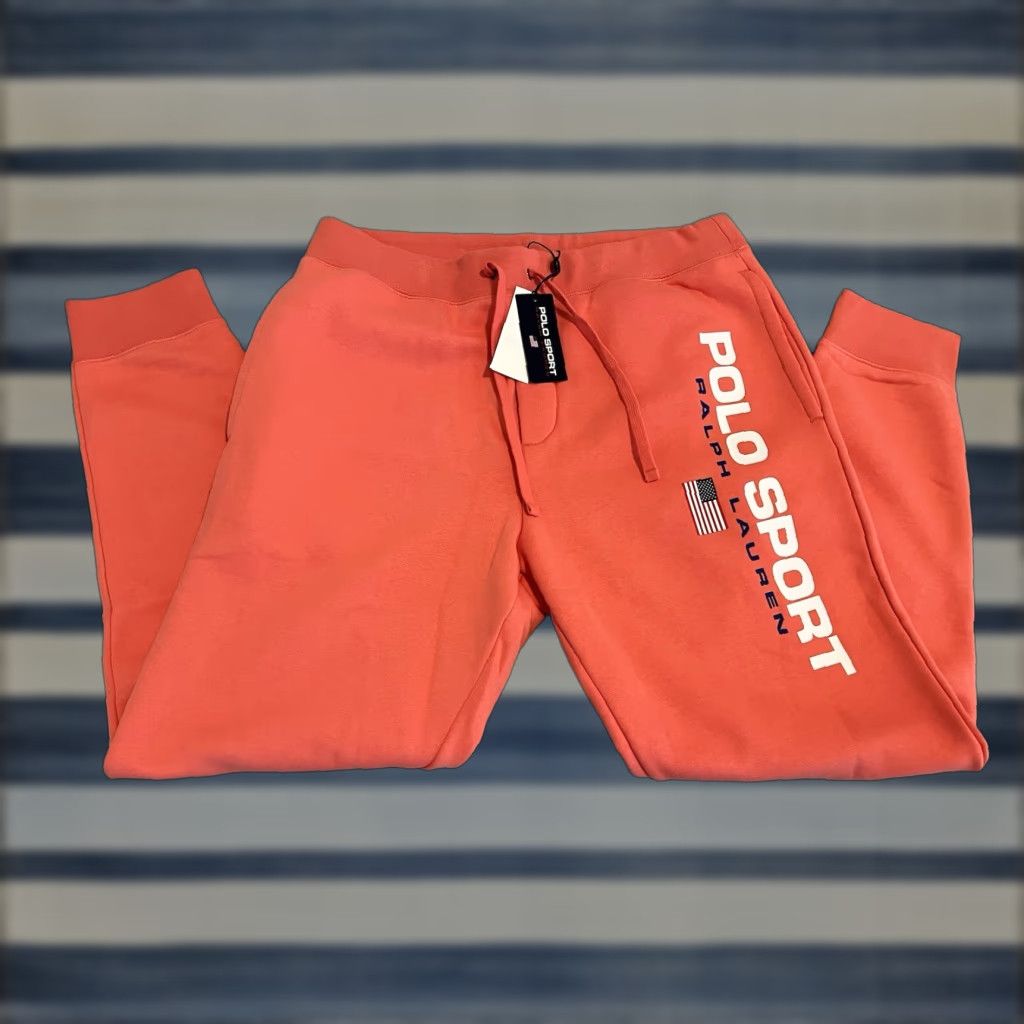 Polo Ralph Lauren Polo Ralph Lauren Sweatpants Pants USA Flag Fleece XL Mens Amalfi Red NWT Size US XL / EU 56 / 4 - 1 Thumbnail