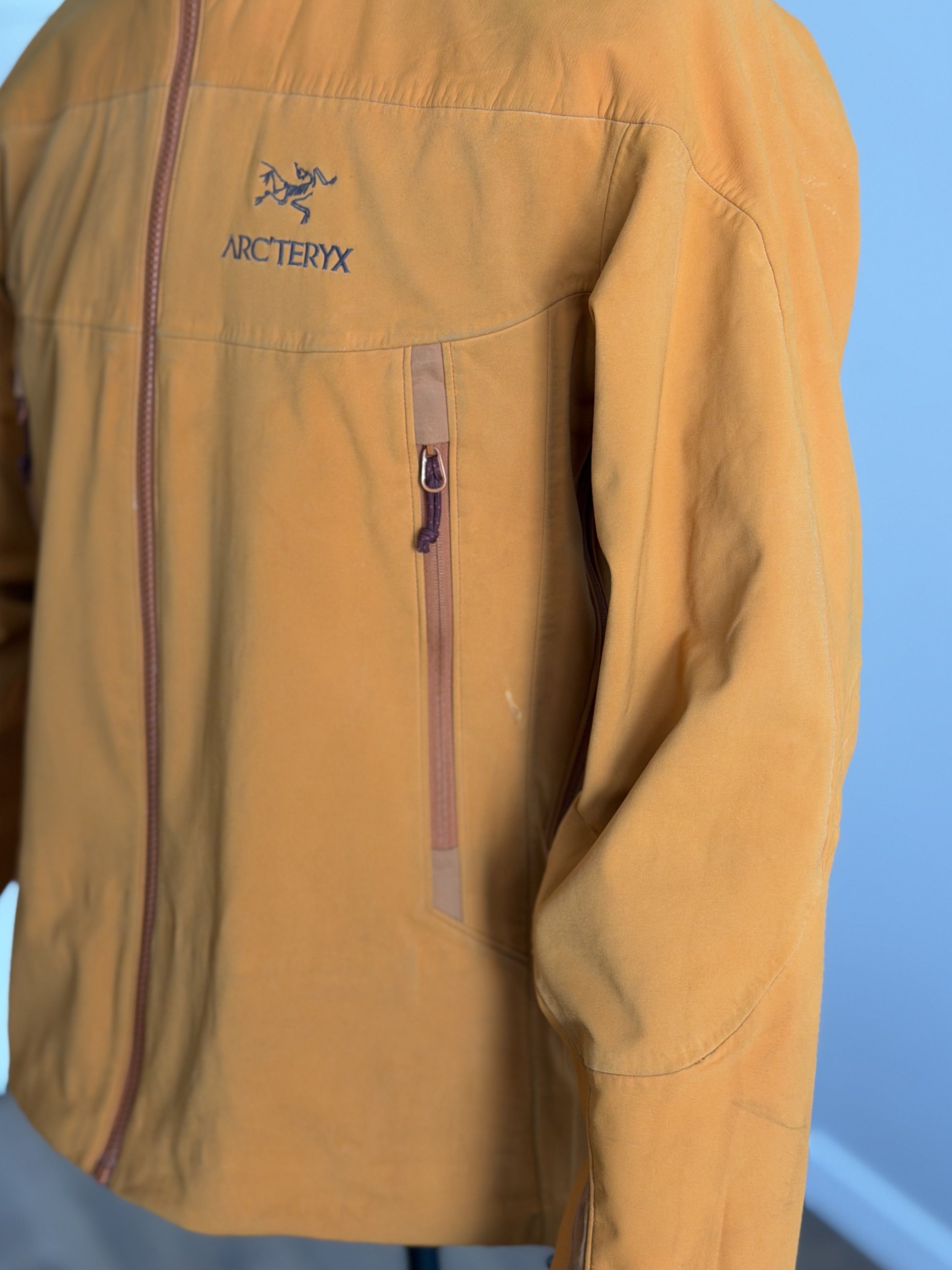 Arc'teryx ARC'TERYX Windstopper Yellow Hooded Jacket Outdoor Trekking Size US S / EU 44-46 / 1 - 5 Thumbnail