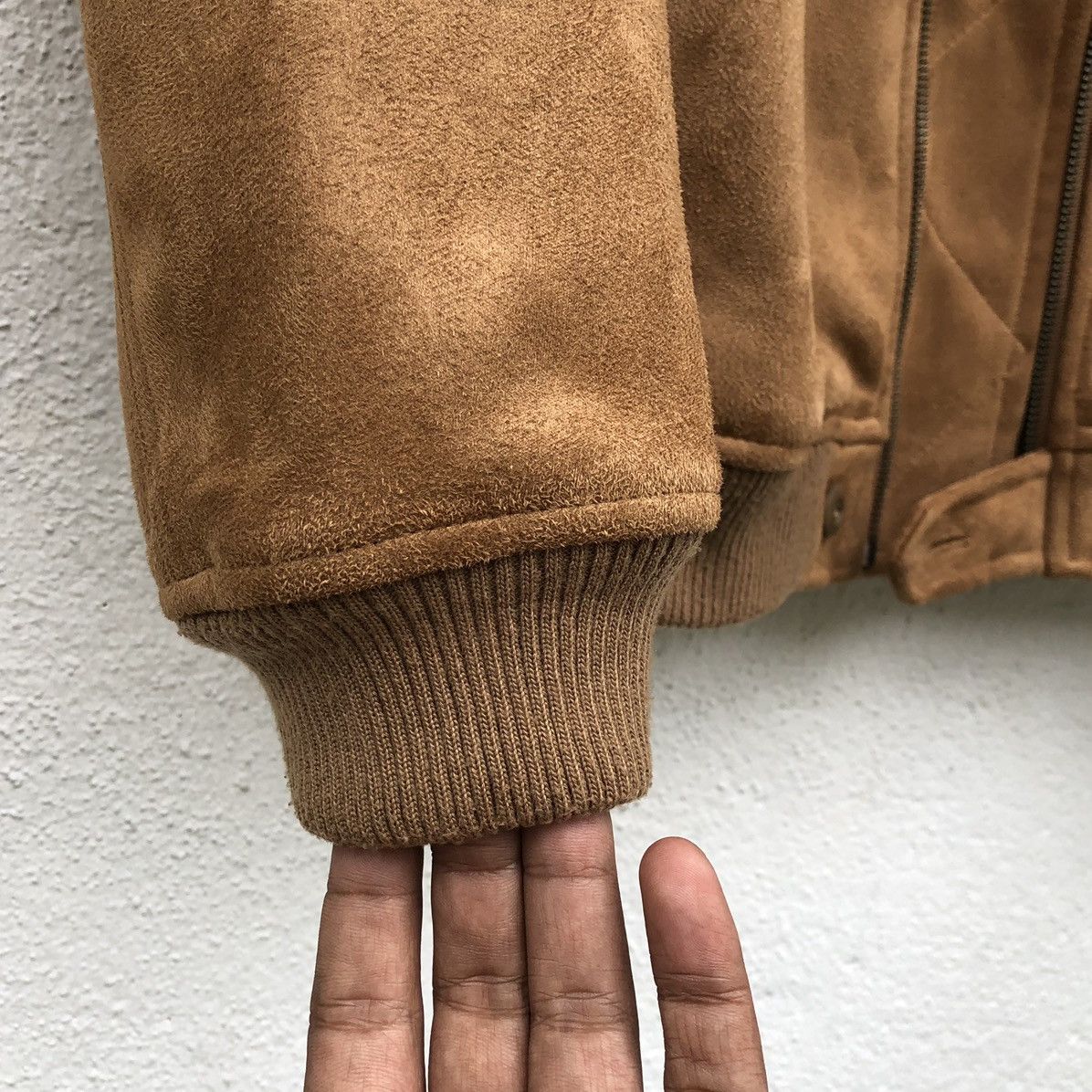 Denime DENIME Men’s Suede Ma-1 Bomber Jacket Size US M / EU 48-50 / 2 - 8 Thumbnail