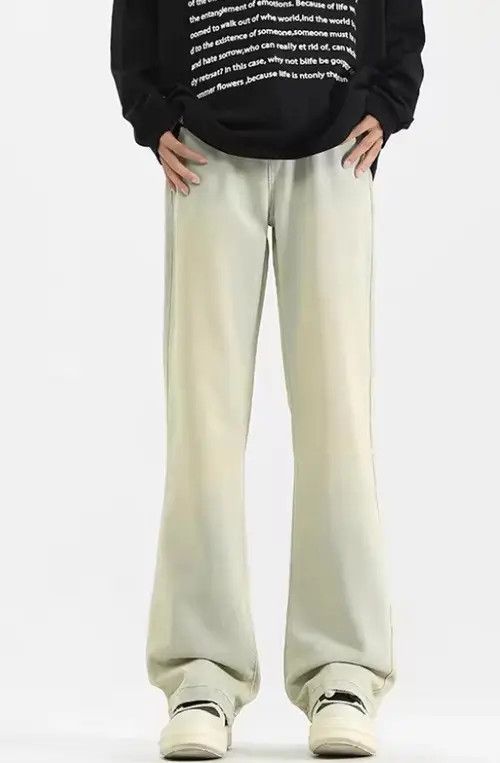 Japanese Brand Hirasawa x Kin Yellow mud jeans, slightly flared pants Size US 31 - 4 Thumbnail