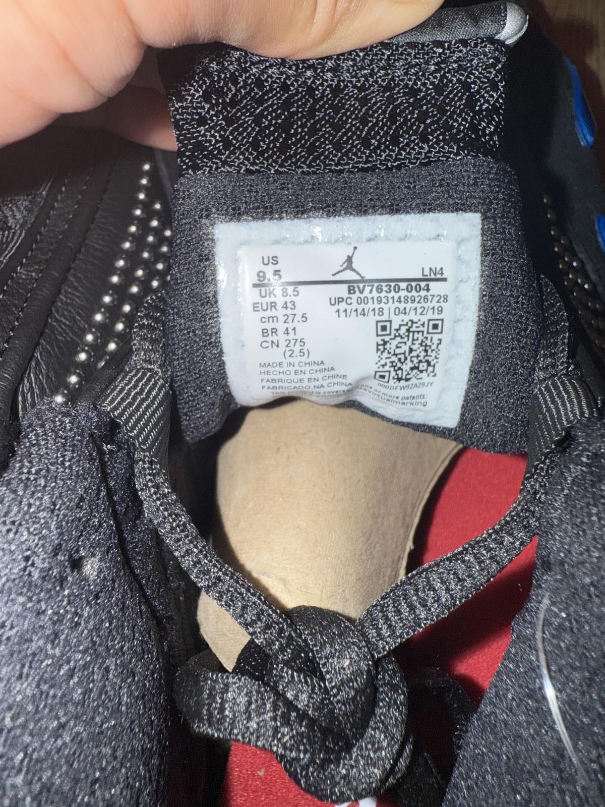 Jordan Brand Jordan 14 Retro Supreme Black Size US 9.5 / EU 42-43 - 7 Thumbnail