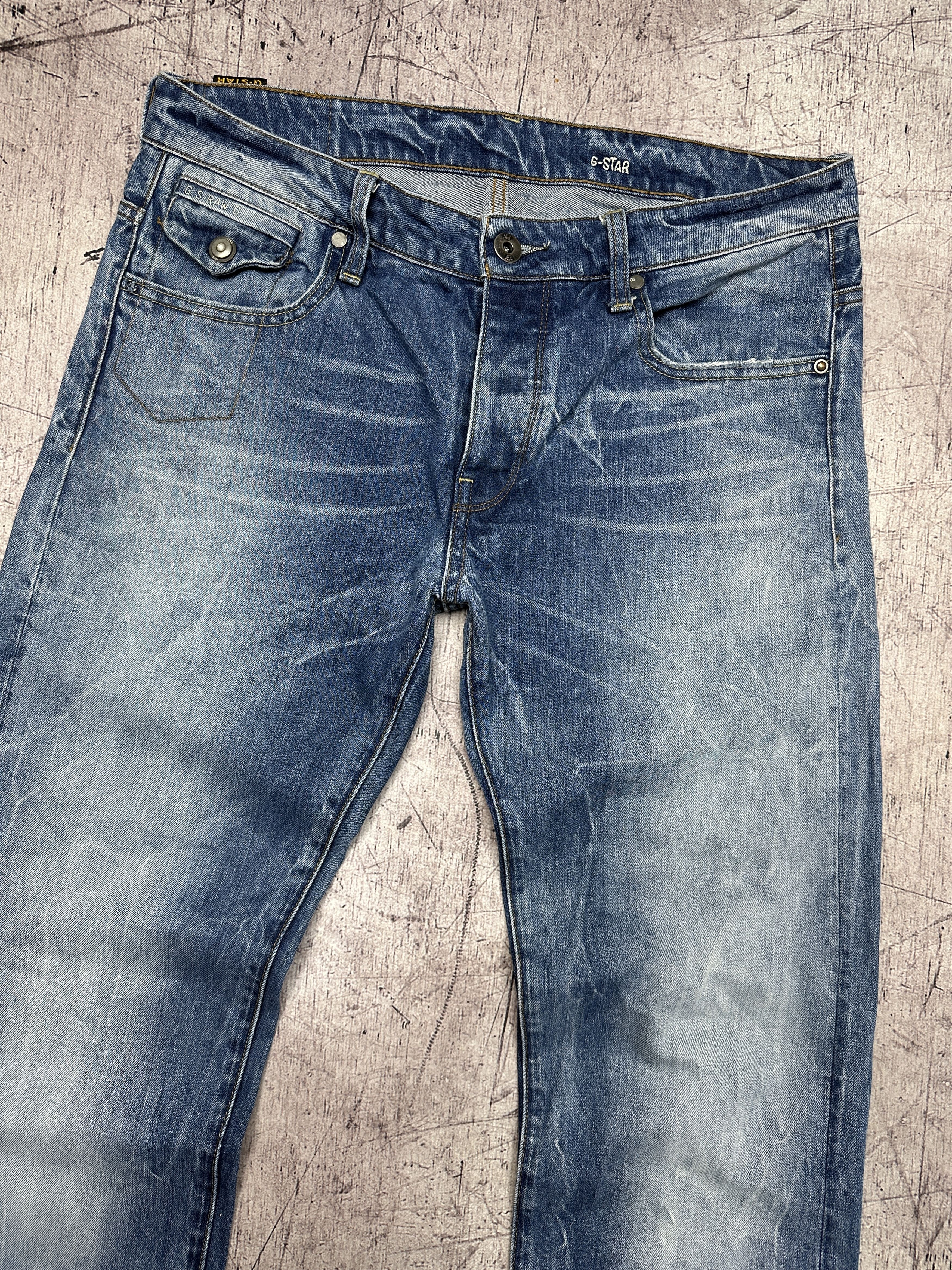 G-Star G Star Raw Mens Morris Low Straight Denim Pants Jeans Size US 33 - 2 Thumbnail