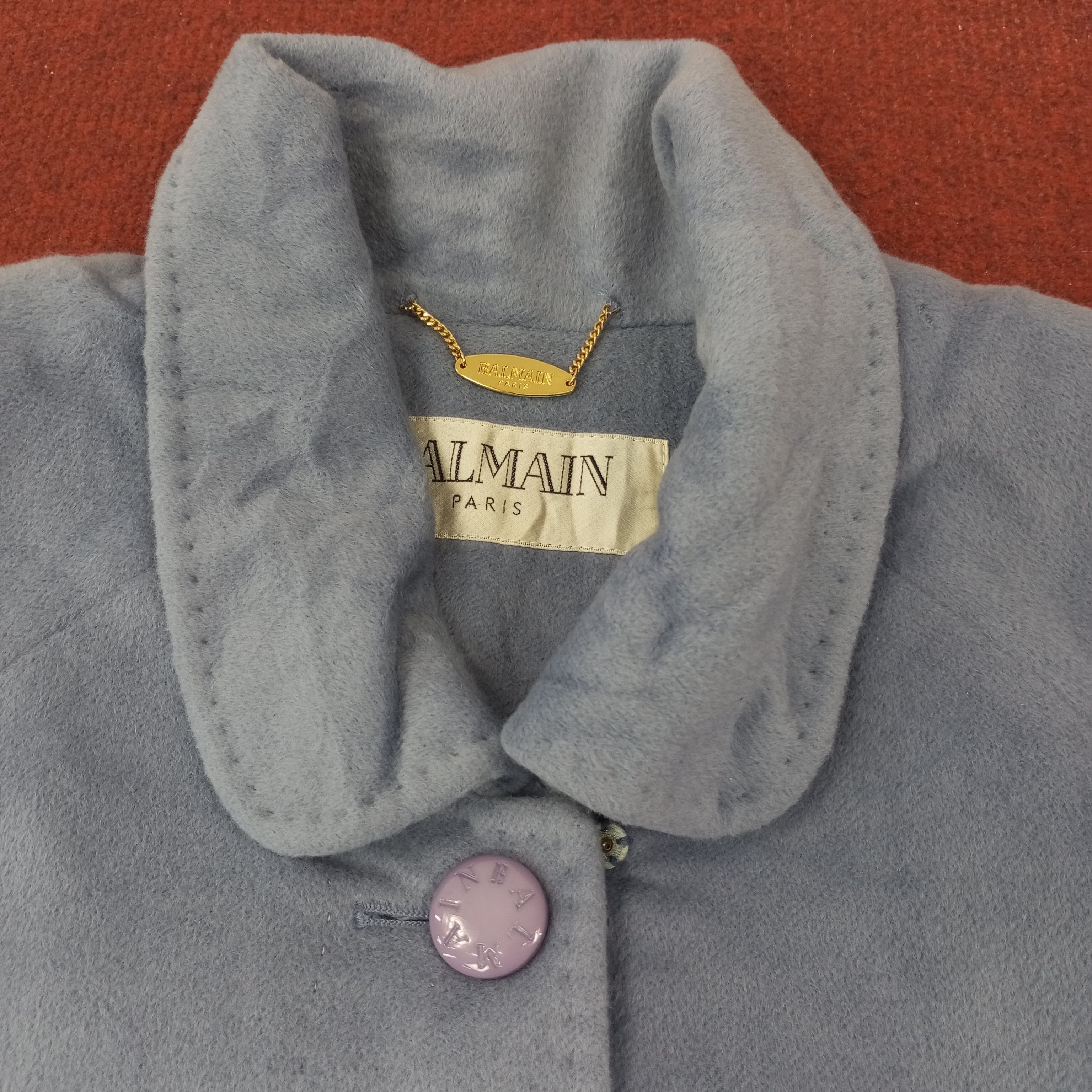Balmain × Vintage Balmain Paris Fashion Winter Style Long Jacket c222n12 Size US M / EU 48-50 / 2 - 2 Thumbnail